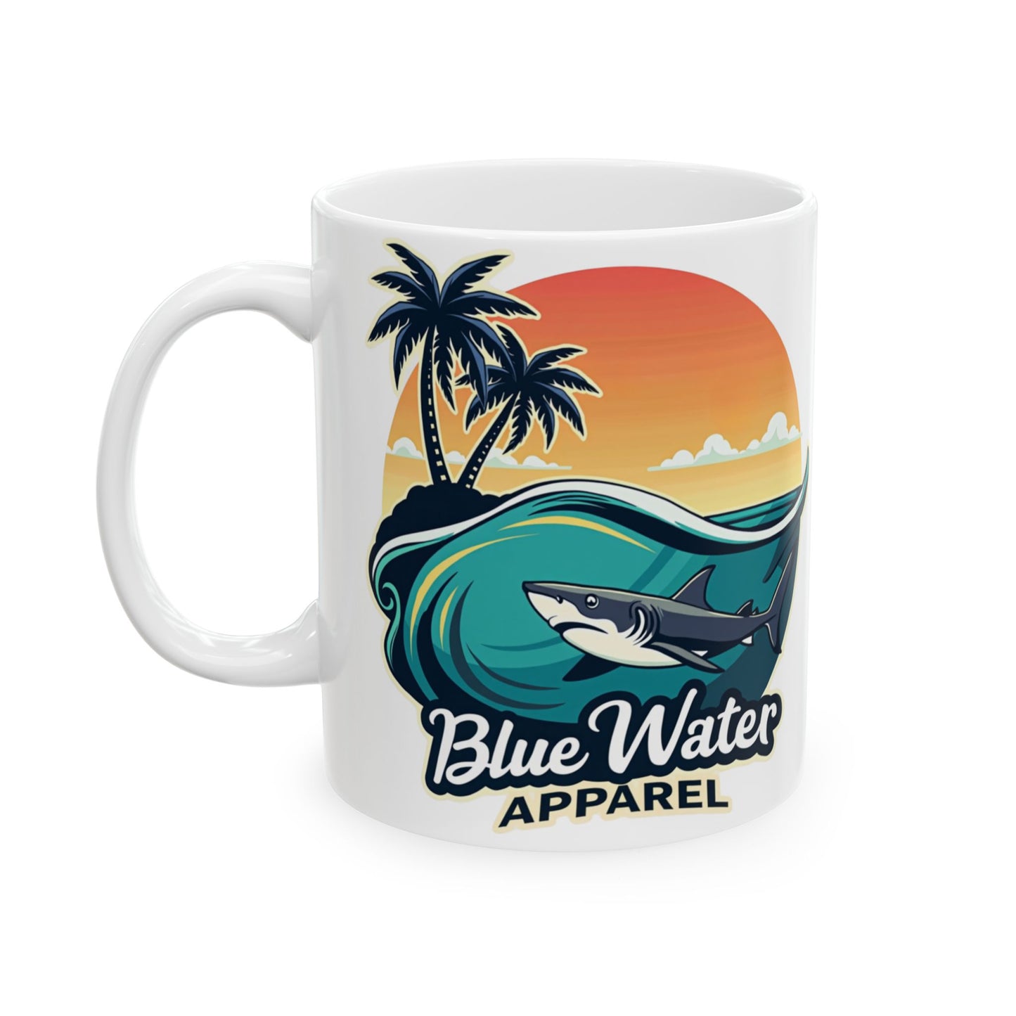 Shark Wave 11oz. Ceramic Mug by Blue Water Apparel