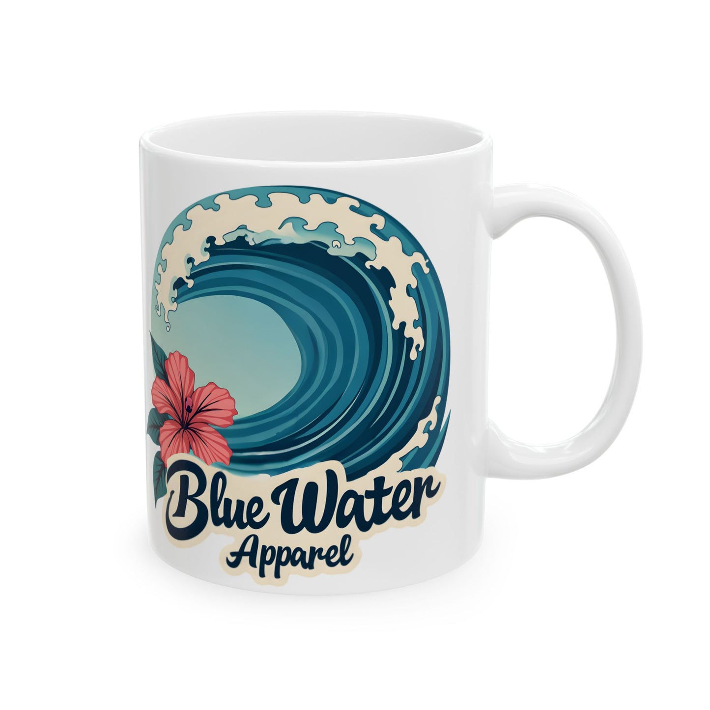 Hibiscus Wave 11oz. Mug by Blue Water Apparel