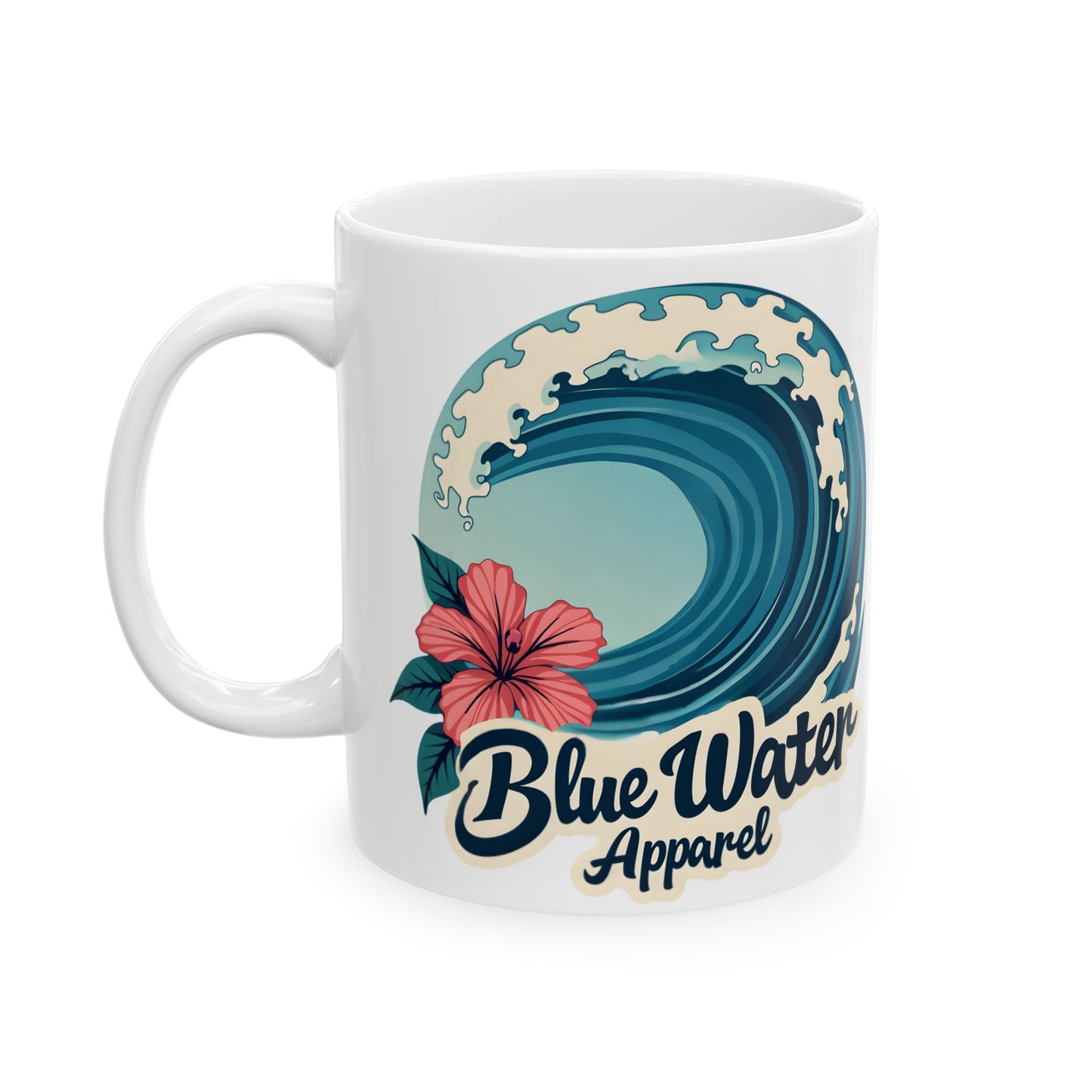 Hibiscus Wave 11oz. Mug by Blue Water Apparel