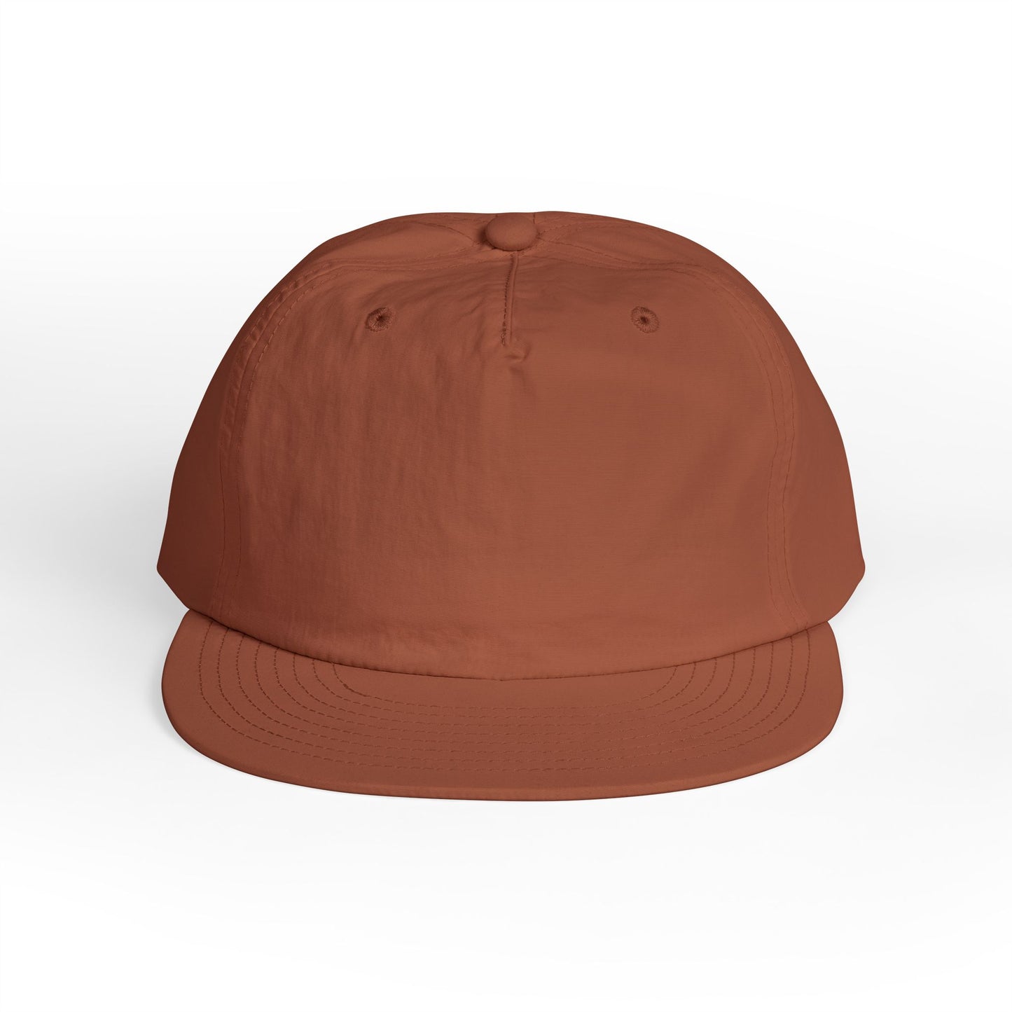 front view of clay colored surf cap