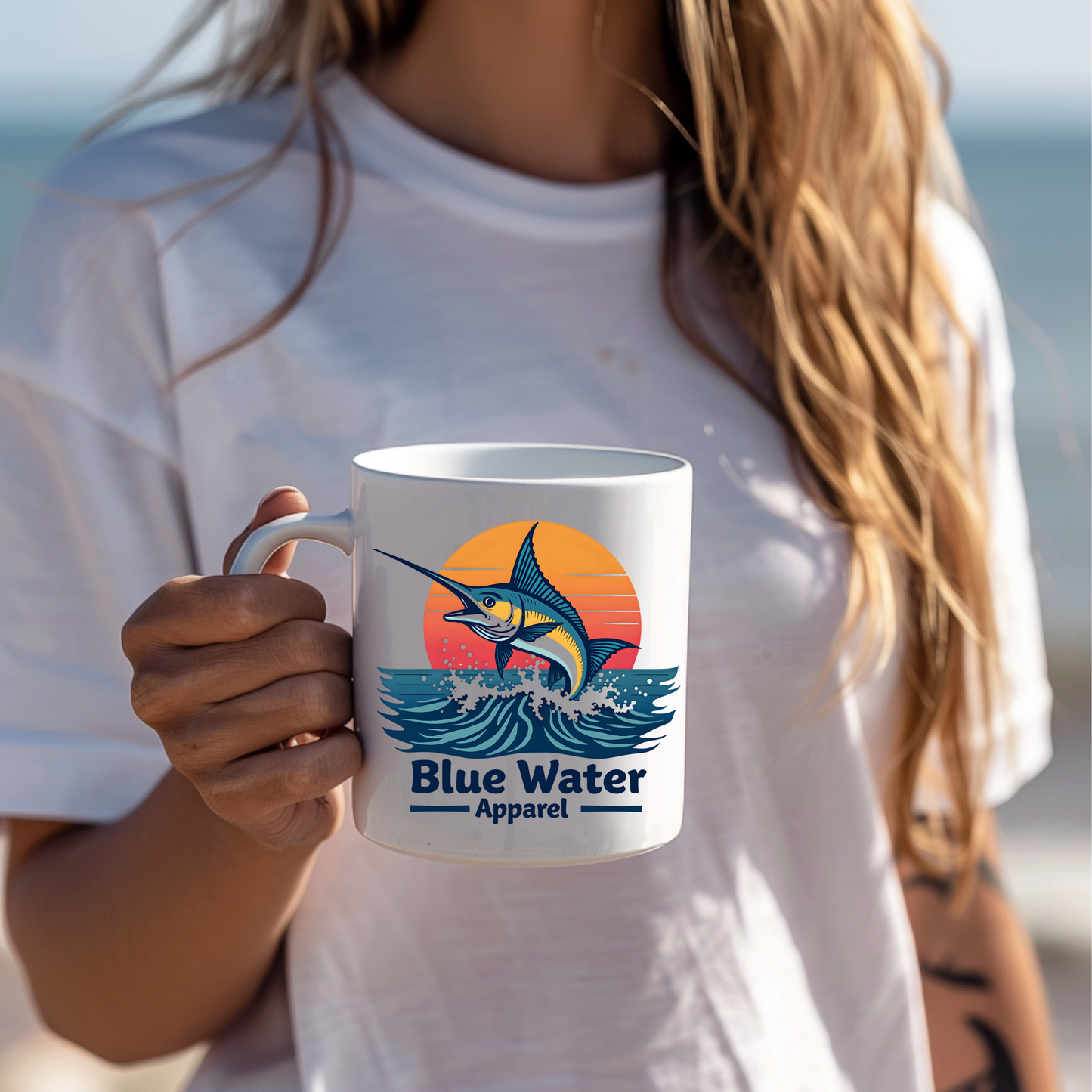 Vintage Marlin 11oz. Mug by Blue Water Apparel