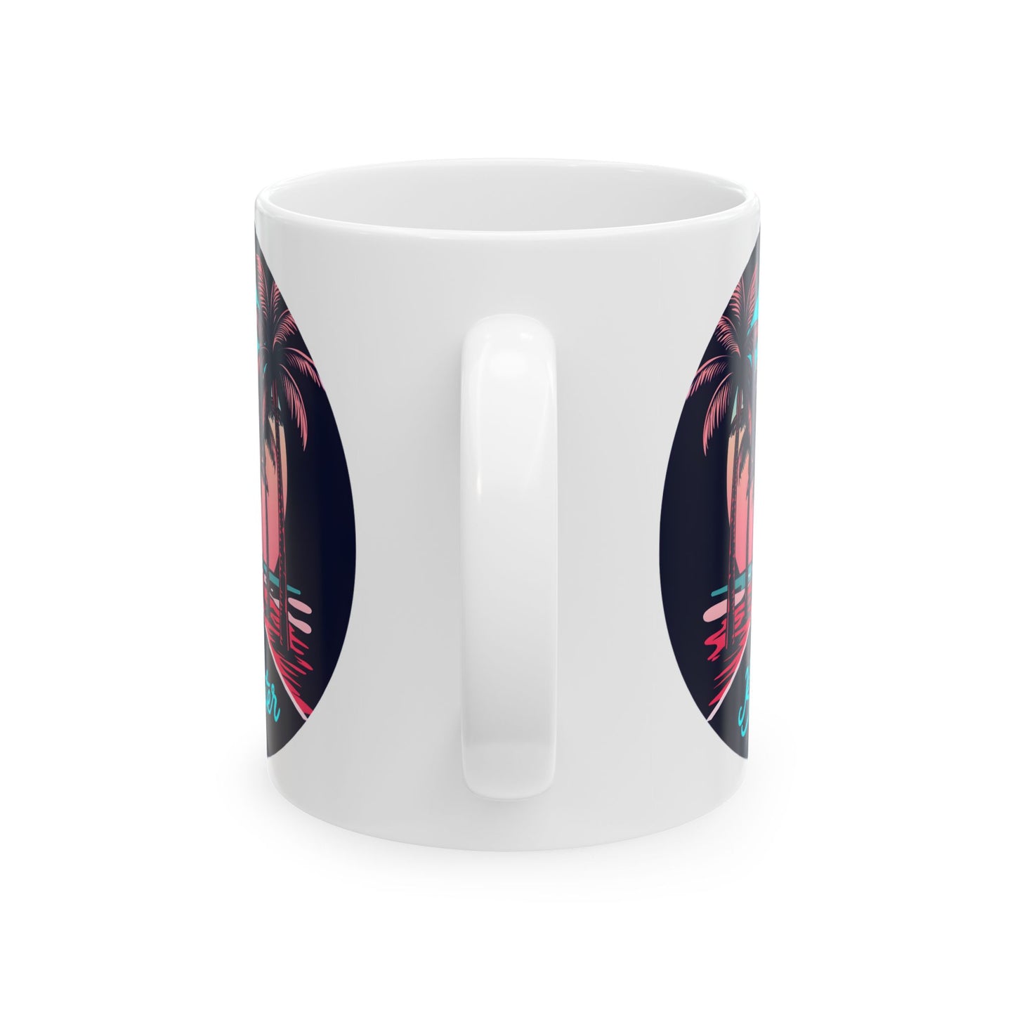 Palm Tree Road 11oz. Ceramic Mug by Blue Water Apparel