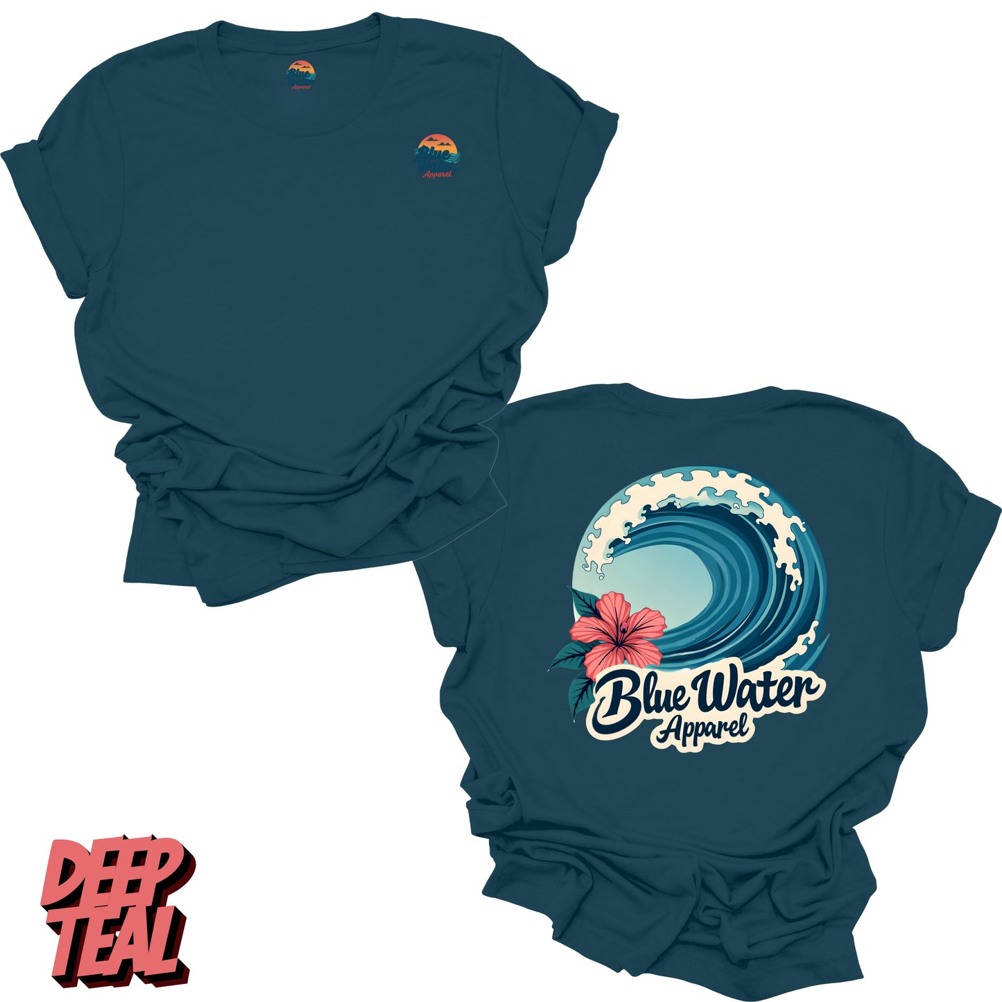 Vintage Graphic Tee - Hibiscus Wave by Blue Water Apparel