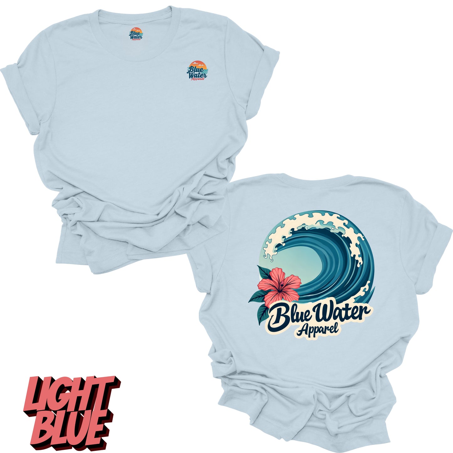 Vintage Graphic Tee - Hibiscus Wave by Blue Water Apparel