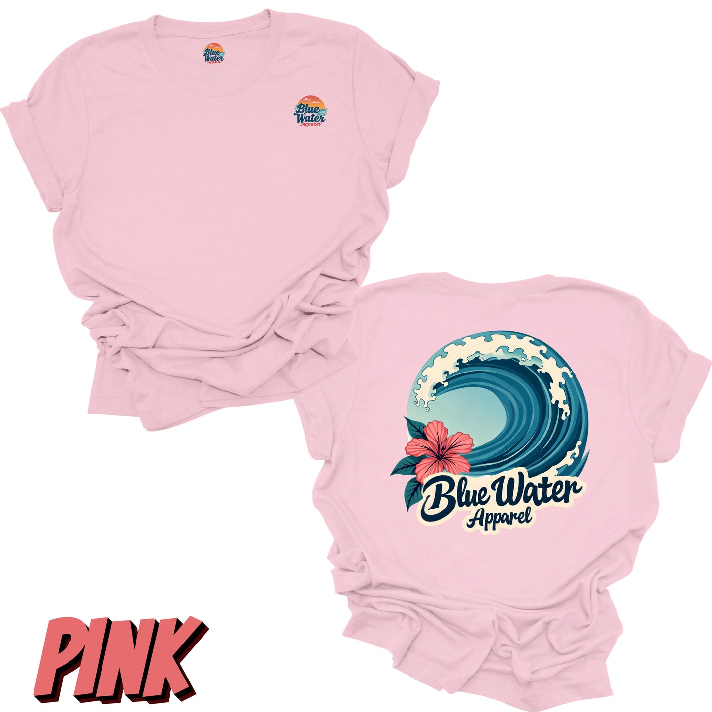 Vintage Graphic Tee - Hibiscus Wave by Blue Water Apparel