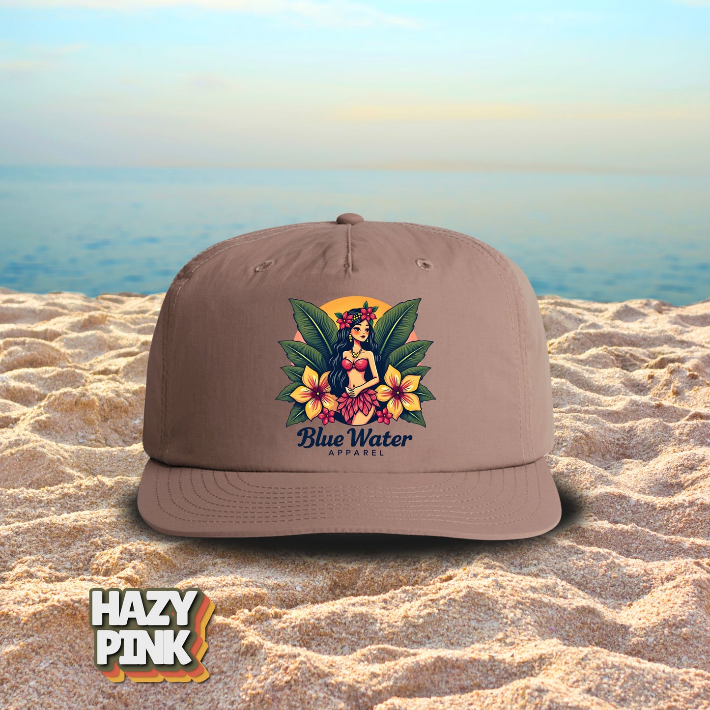 Vintage Graphic Surf Cap - Island Girl by Blue Water Apparel
