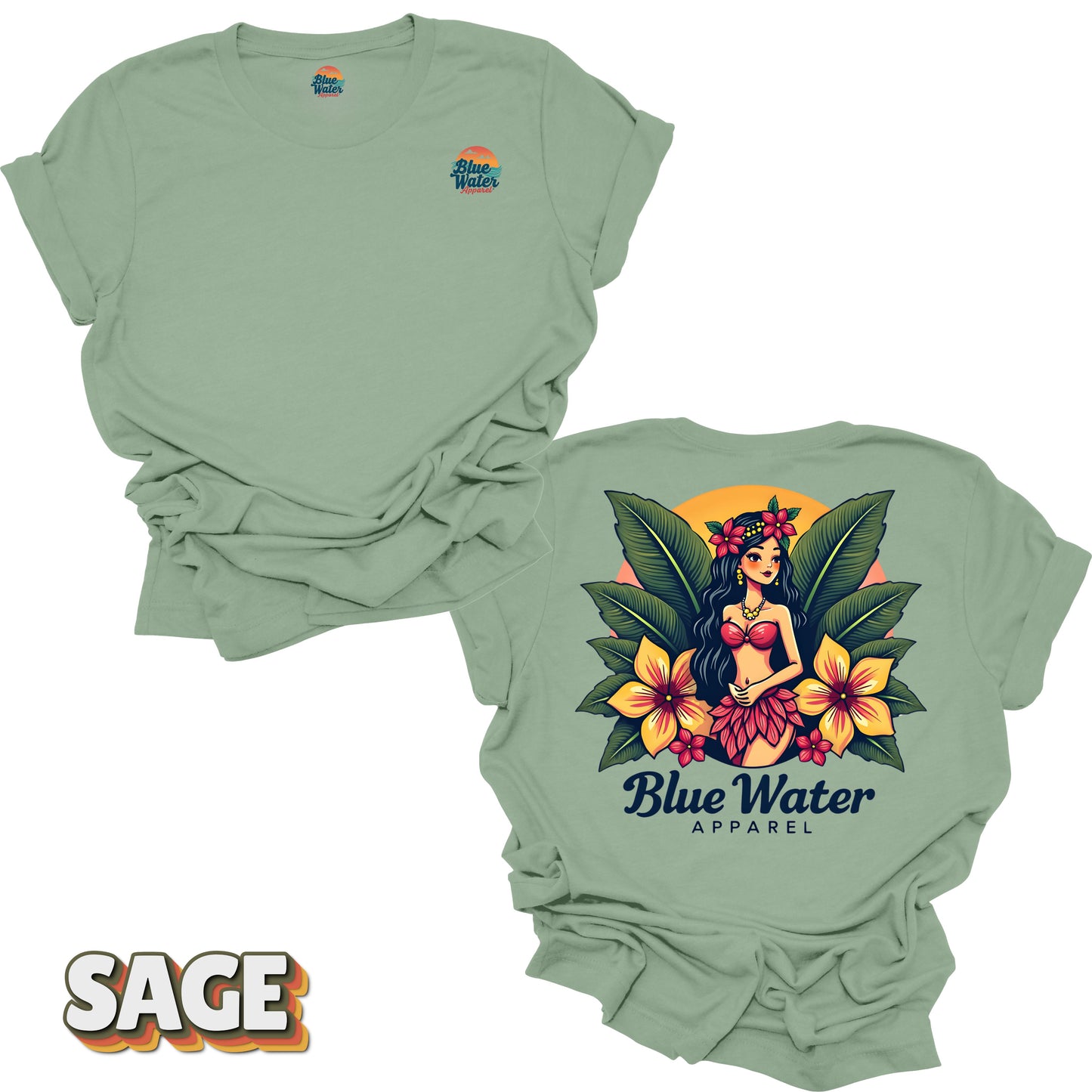 Vintage Graphic Tee - Island Girl by Blue Water Apparel
