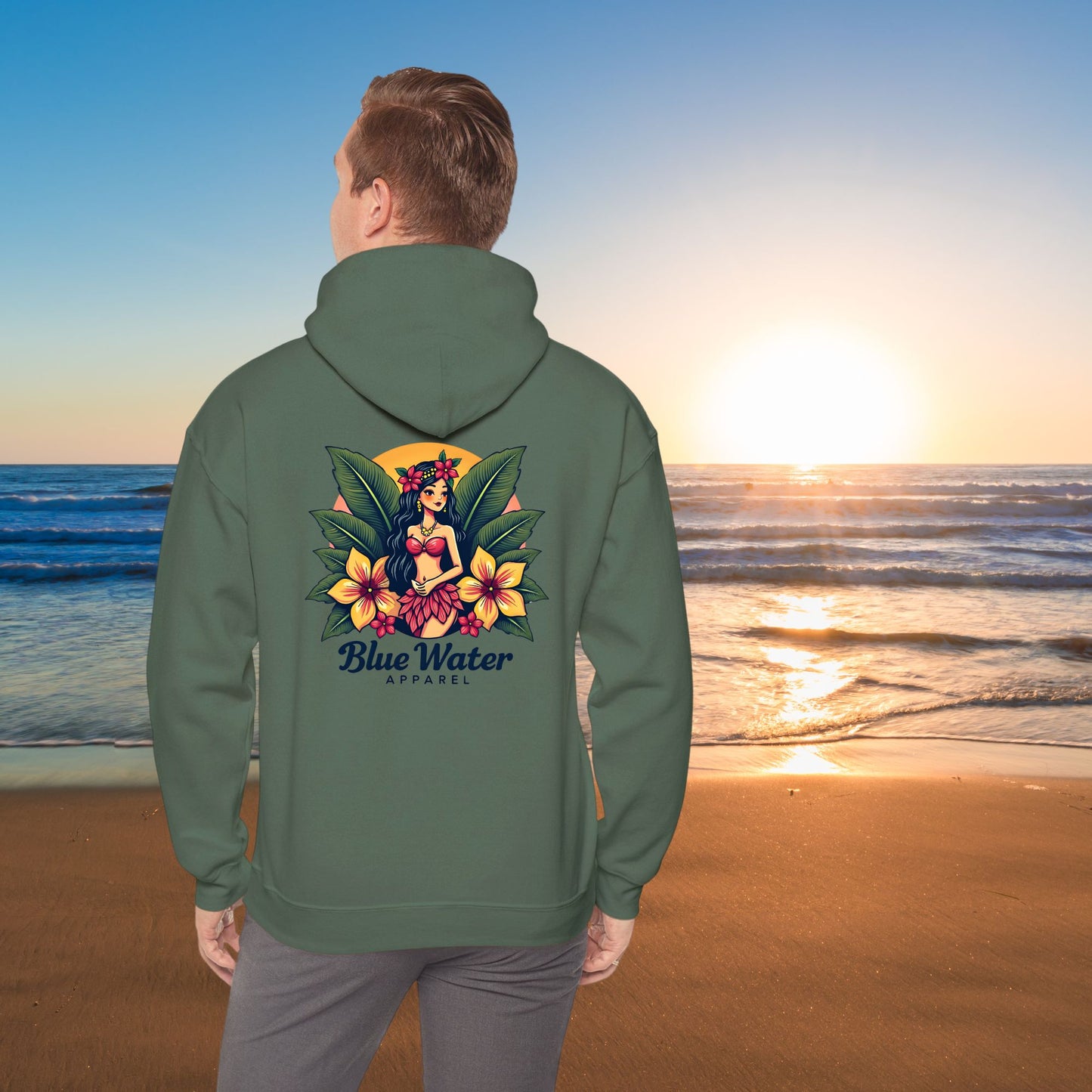 Vintage Graphic Hoodie - Island Girl by Blue Water Apparel