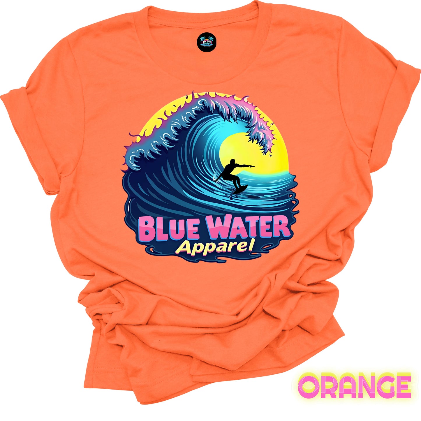 Retro Graphic Tee - Neon Surfer by Blue Water Apparel