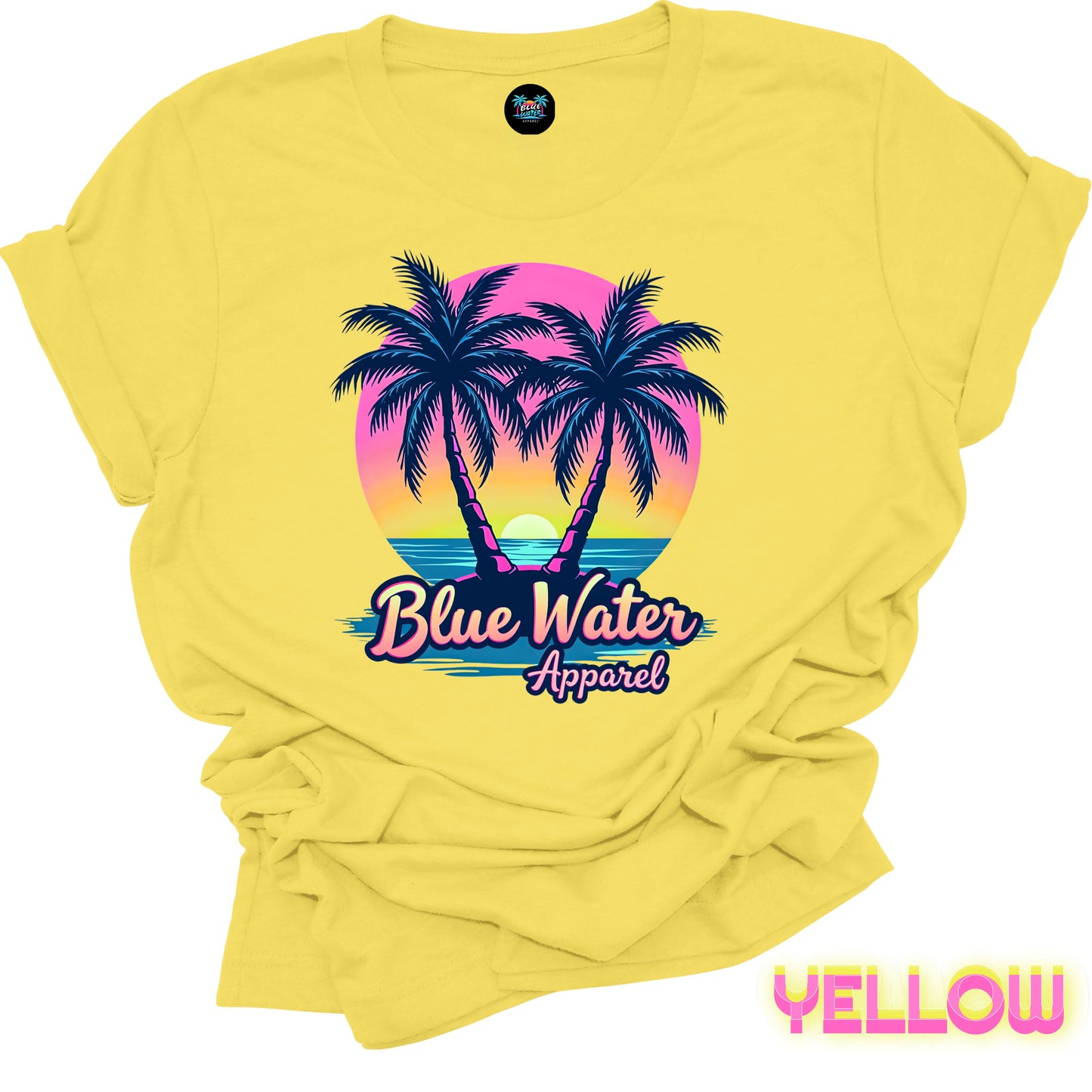 Retro Graphic Tee - Neon Tropics by Blue Water Apparel