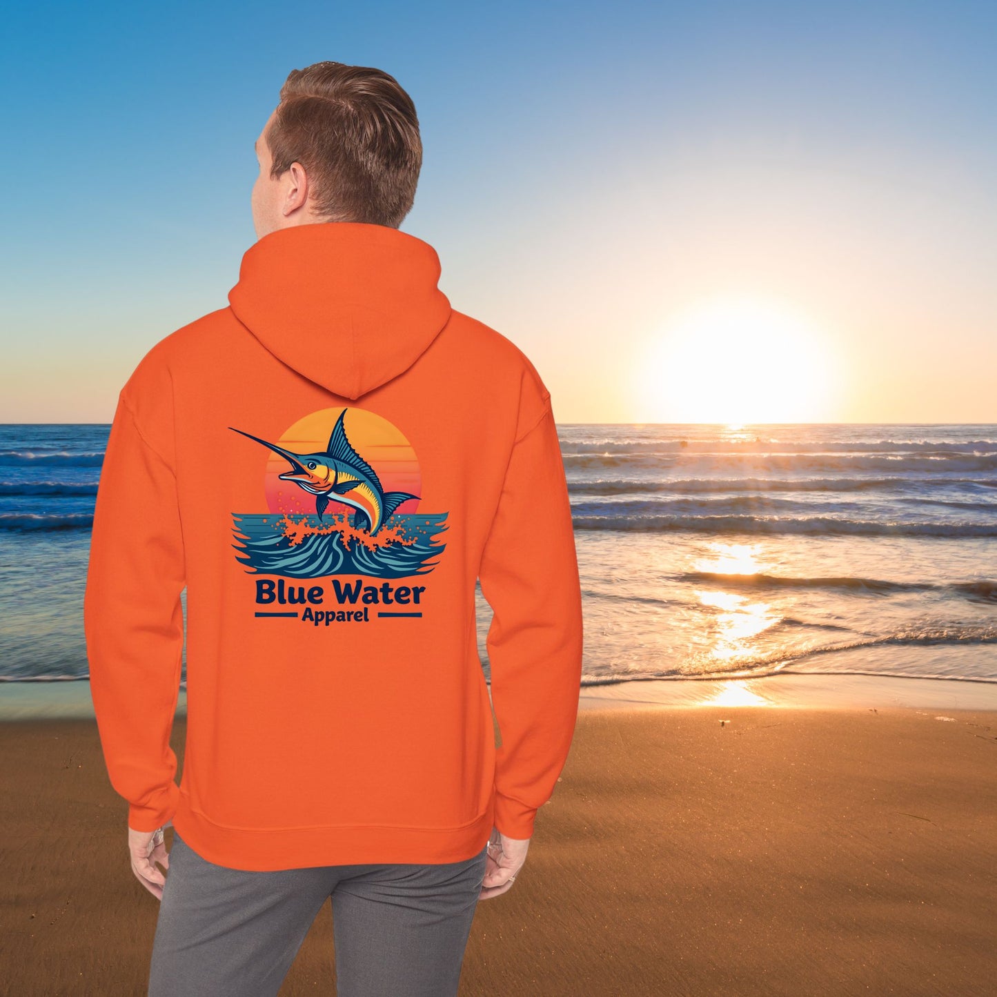Vintage Graphic Hoodie - Vintage Marlin by Blue Water Apparel