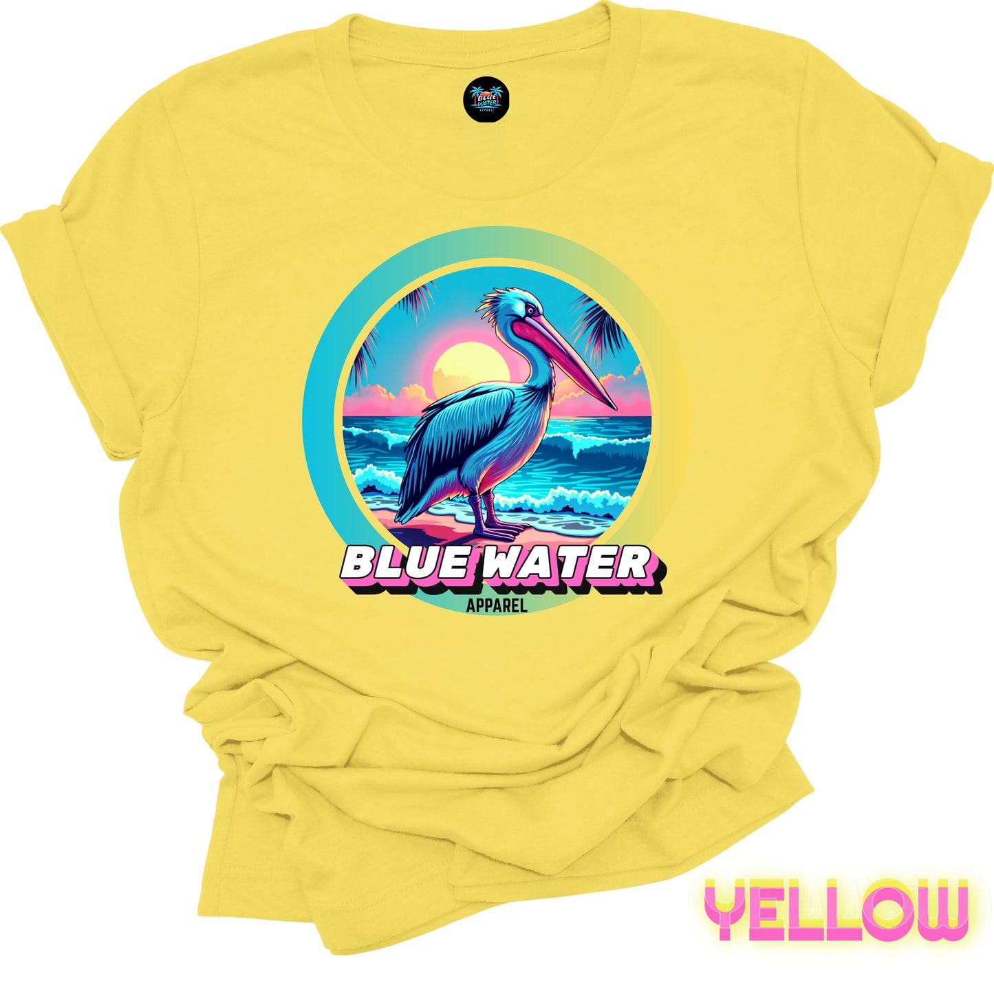 Retro Graphic Tee - Retro Pelican by Blue Water Apparel