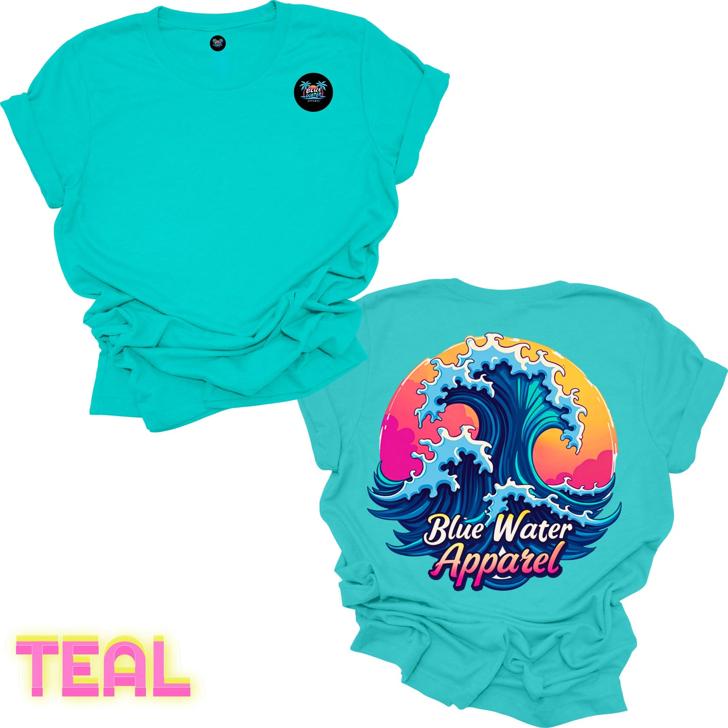 Retro Graphic Tee - Retro Wave by Blue Water Apparel