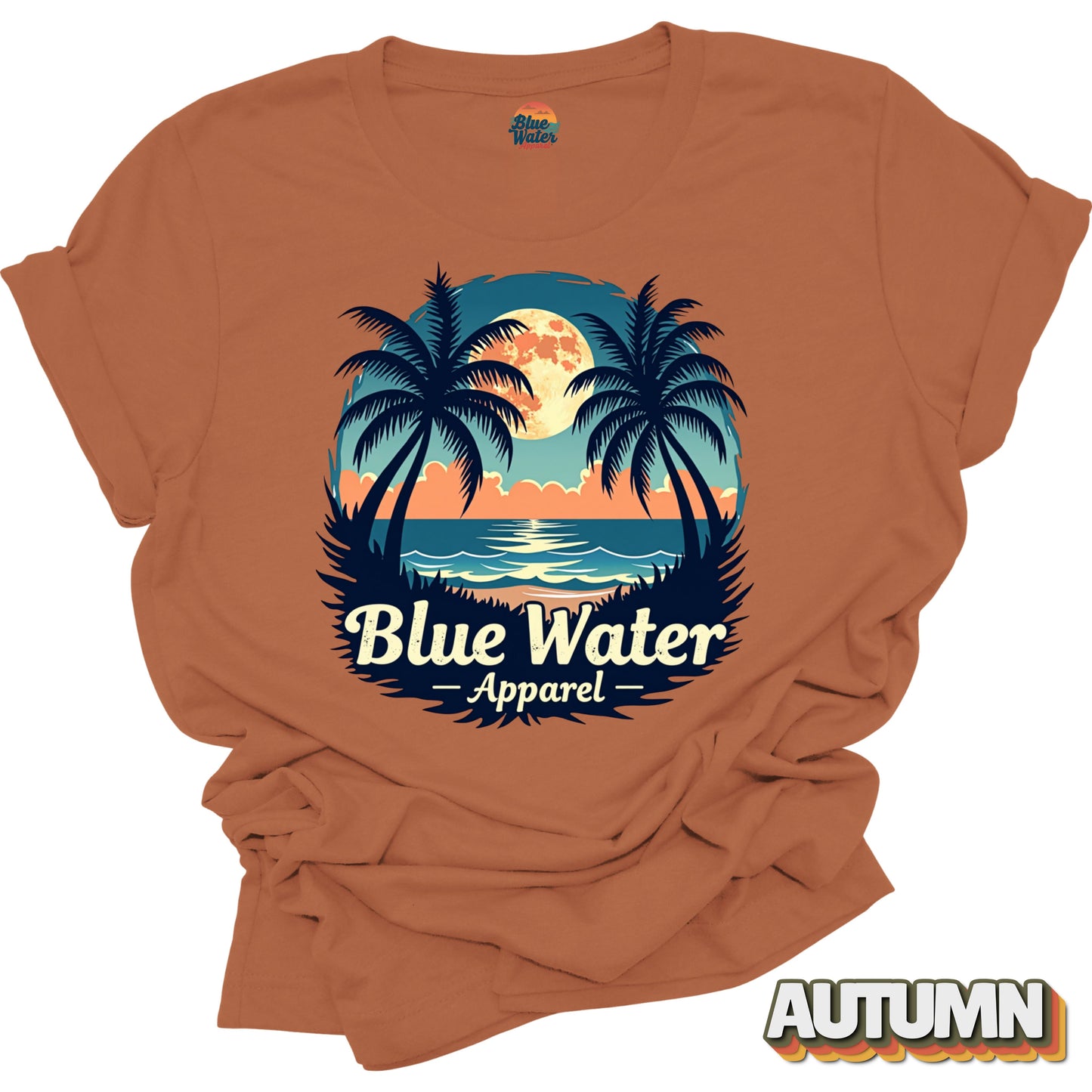 Vintage Graphic Tee - Tropical Moon by Blue Water Apparel