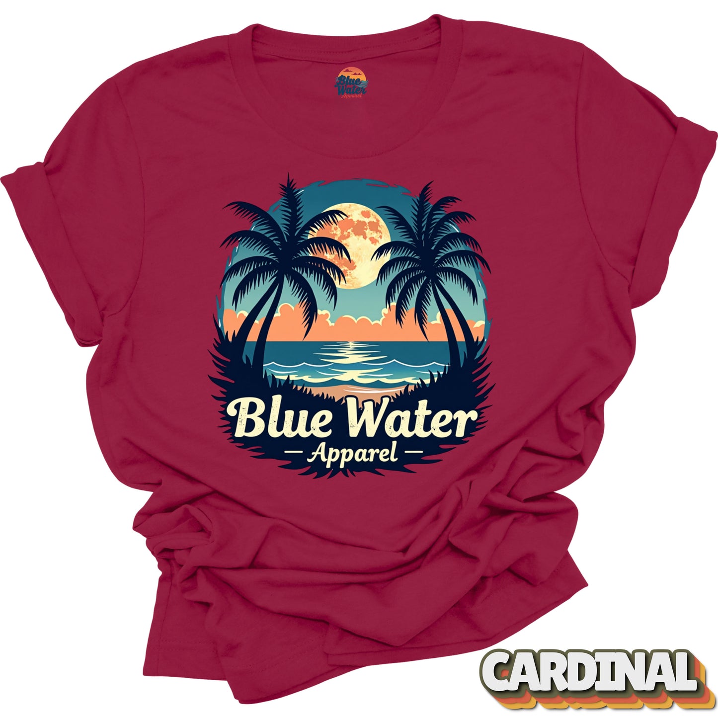 Vintage Graphic Tee - Tropical Moon by Blue Water Apparel