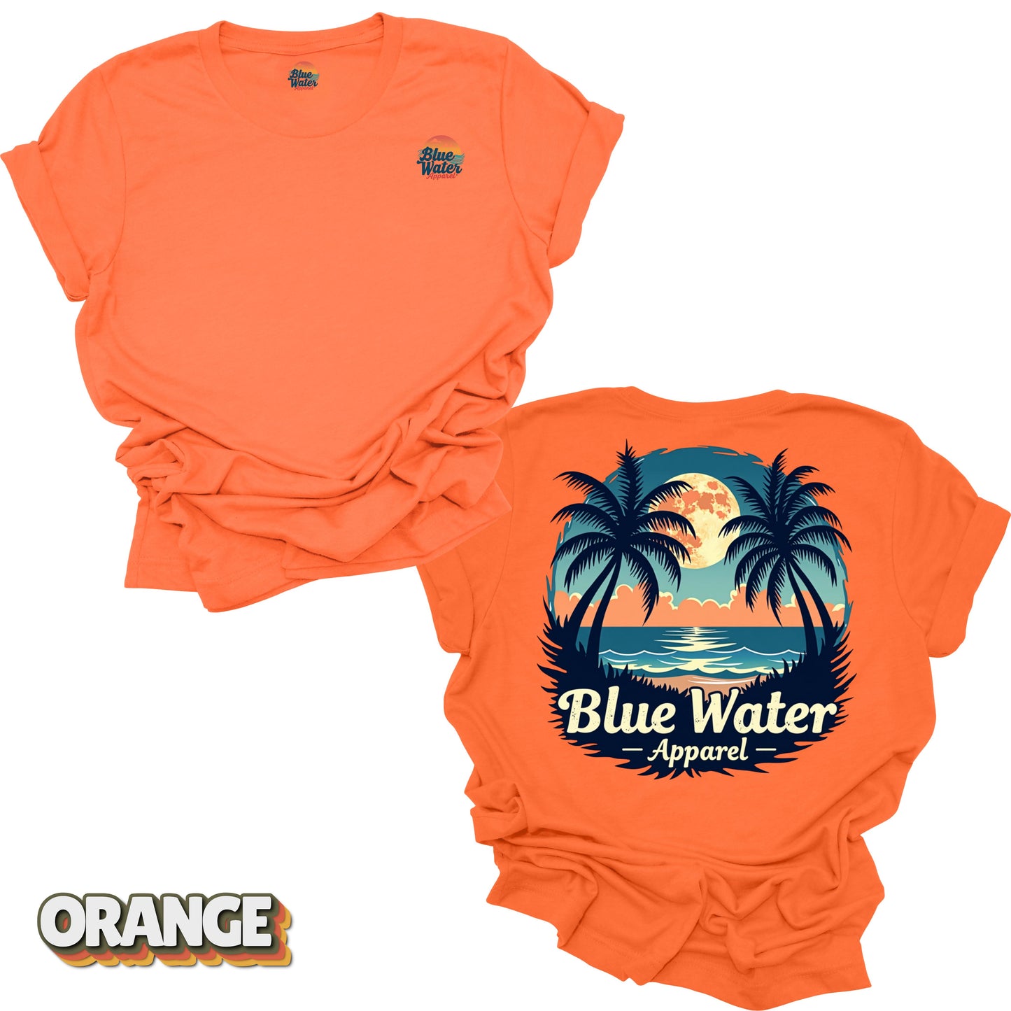 Vintage Graphic Tee - Tropical Moon by Blue Water Apparel