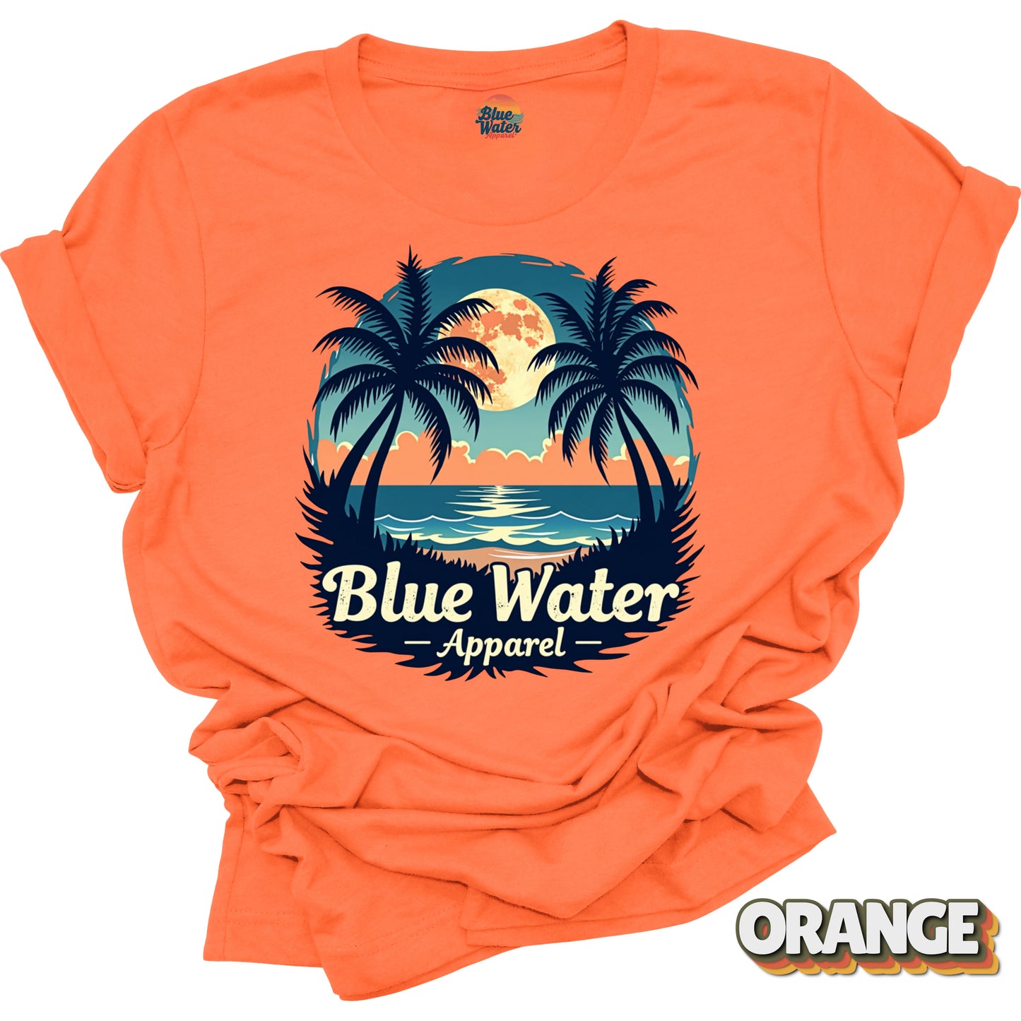 Vintage Graphic Tee - Tropical Moon by Blue Water Apparel