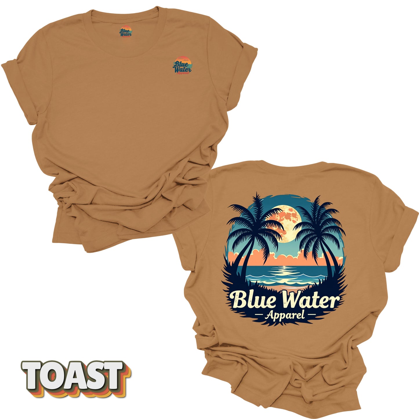 Vintage Graphic Tee - Tropical Moon by Blue Water Apparel