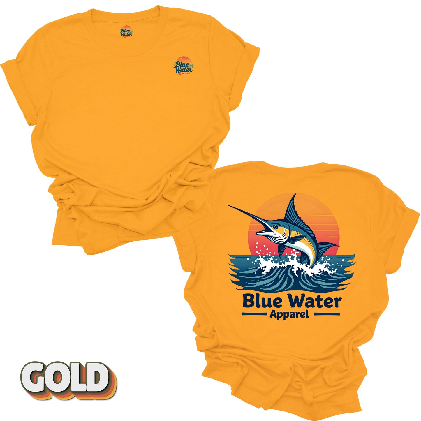 Vintage Graphic Tee - Vintage Marlin by Blue Water Apparel
