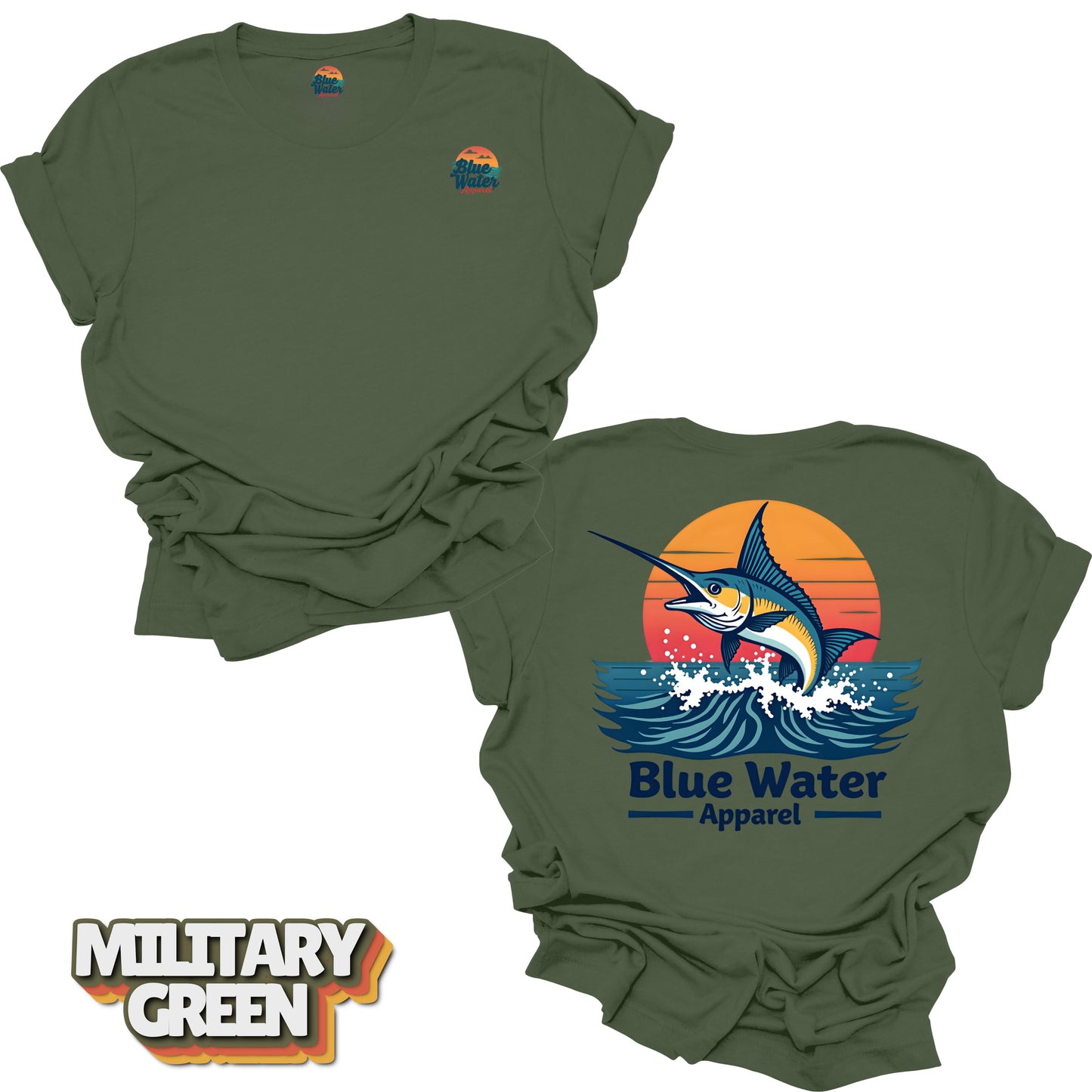Vintage Graphic Tee - Vintage Marlin by Blue Water Apparel
