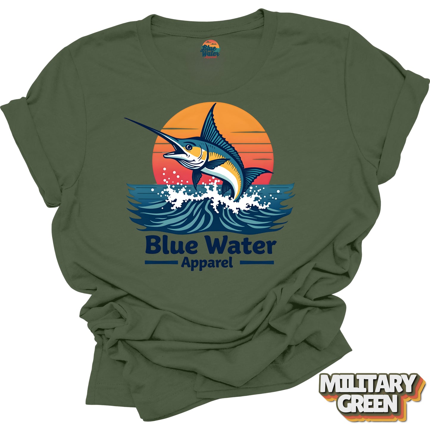 Vintage Graphic Tee - Vintage Marlin by Blue Water Apparel