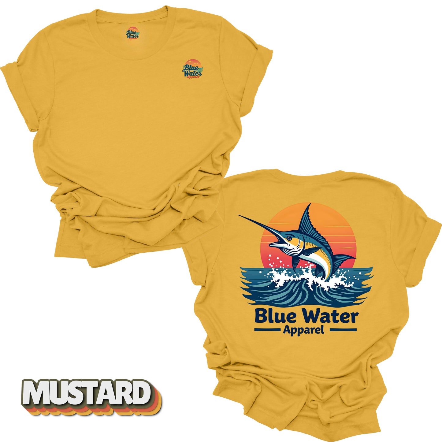 Vintage Graphic Tee - Vintage Marlin by Blue Water Apparel