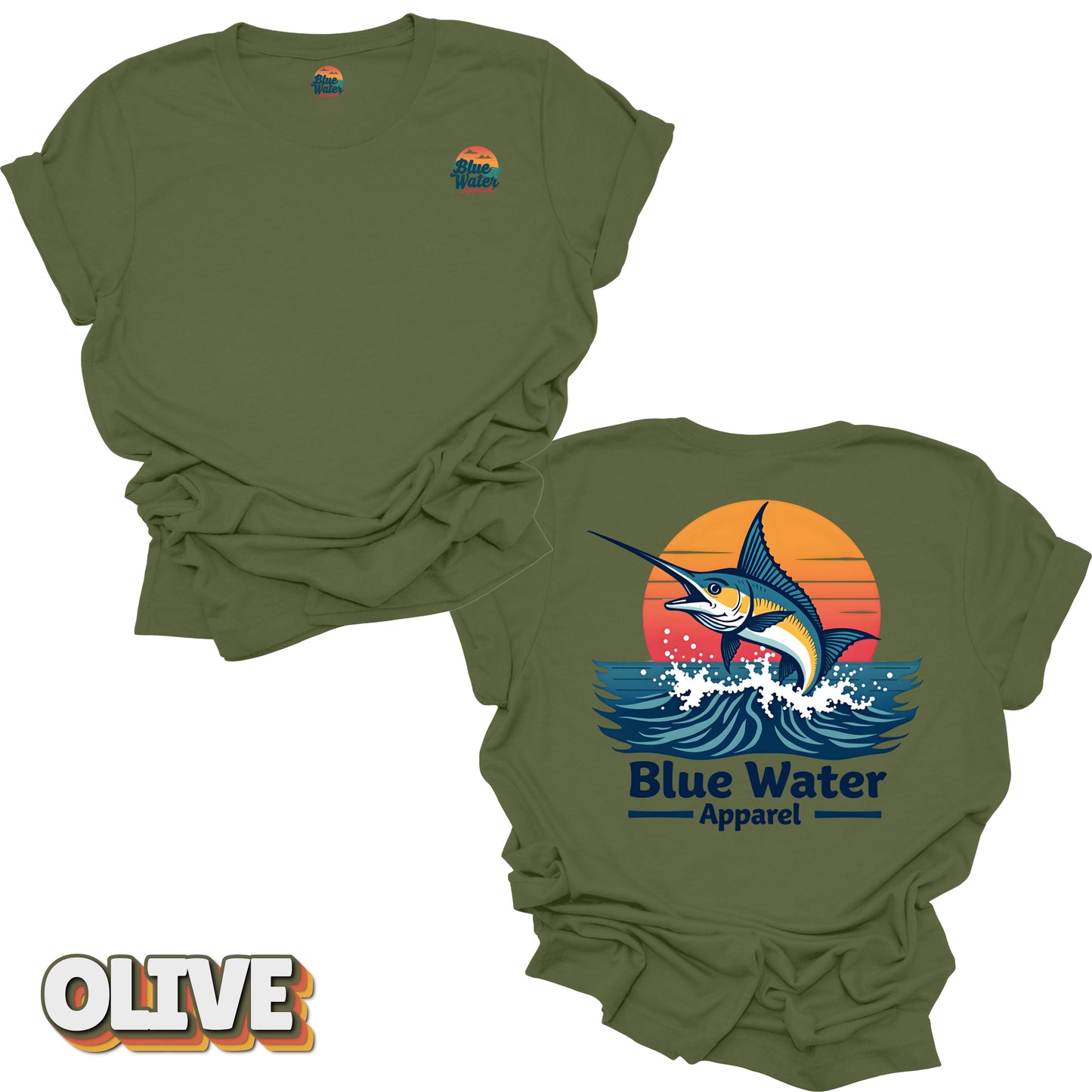 Vintage Graphic Tee - Vintage Marlin by Blue Water Apparel