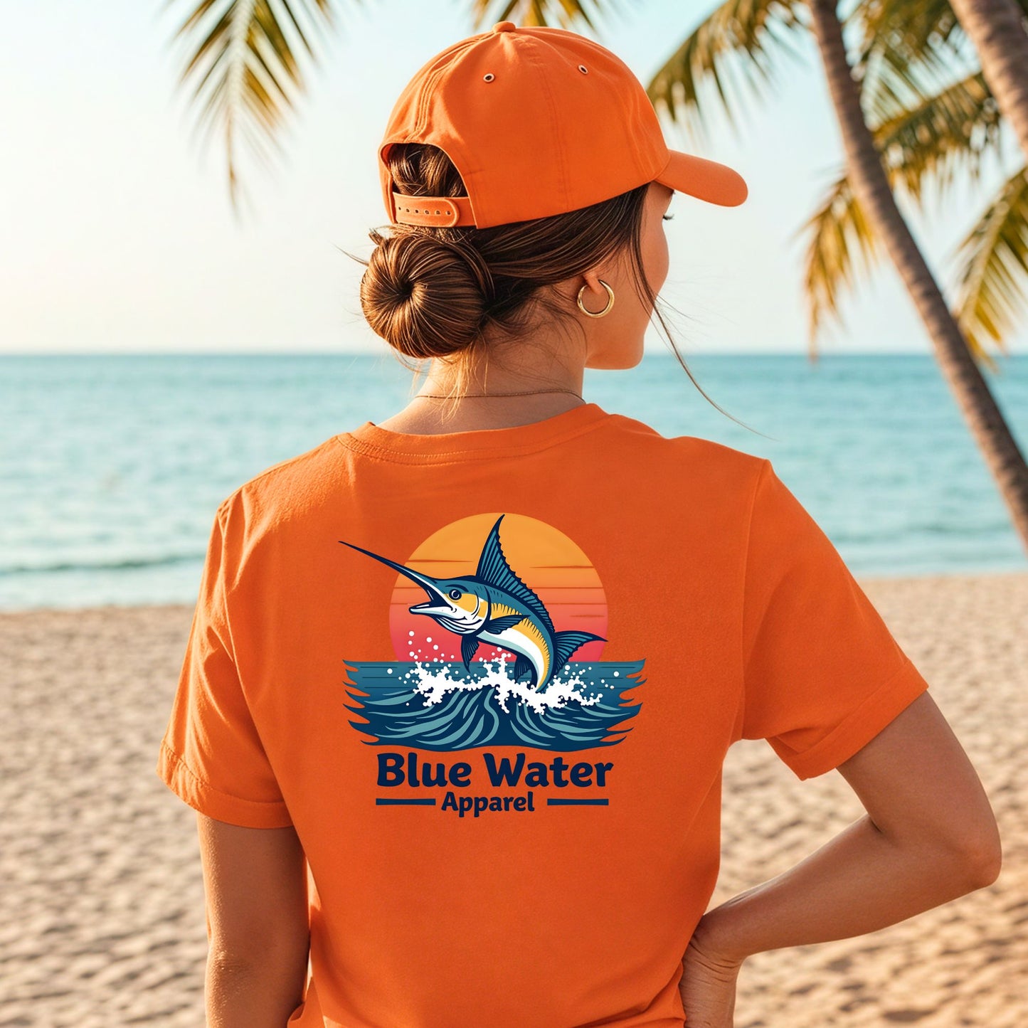 Vintage Graphic Tee - Vintage Marlin by Blue Water Apparel