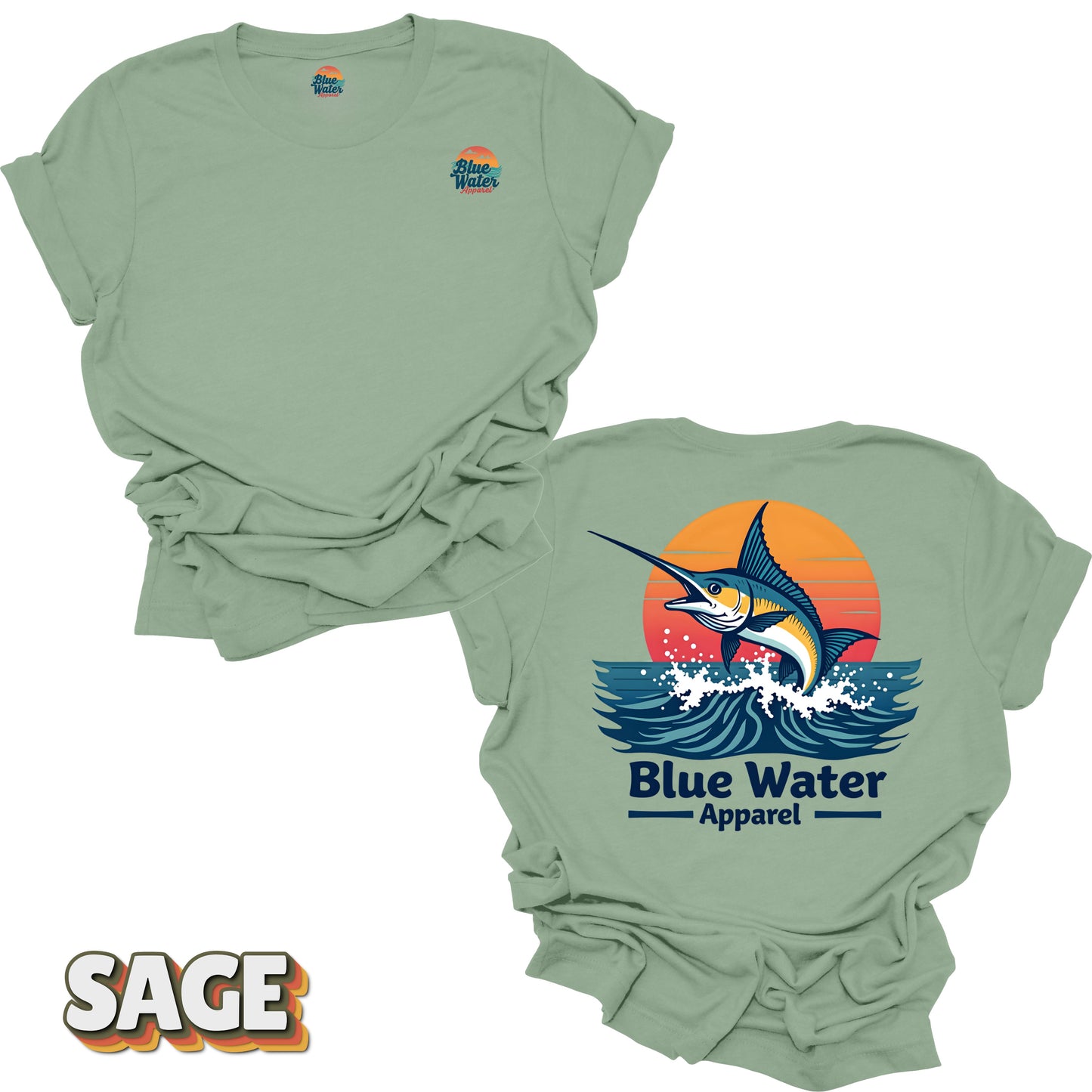 Vintage Graphic Tee - Vintage Marlin by Blue Water Apparel