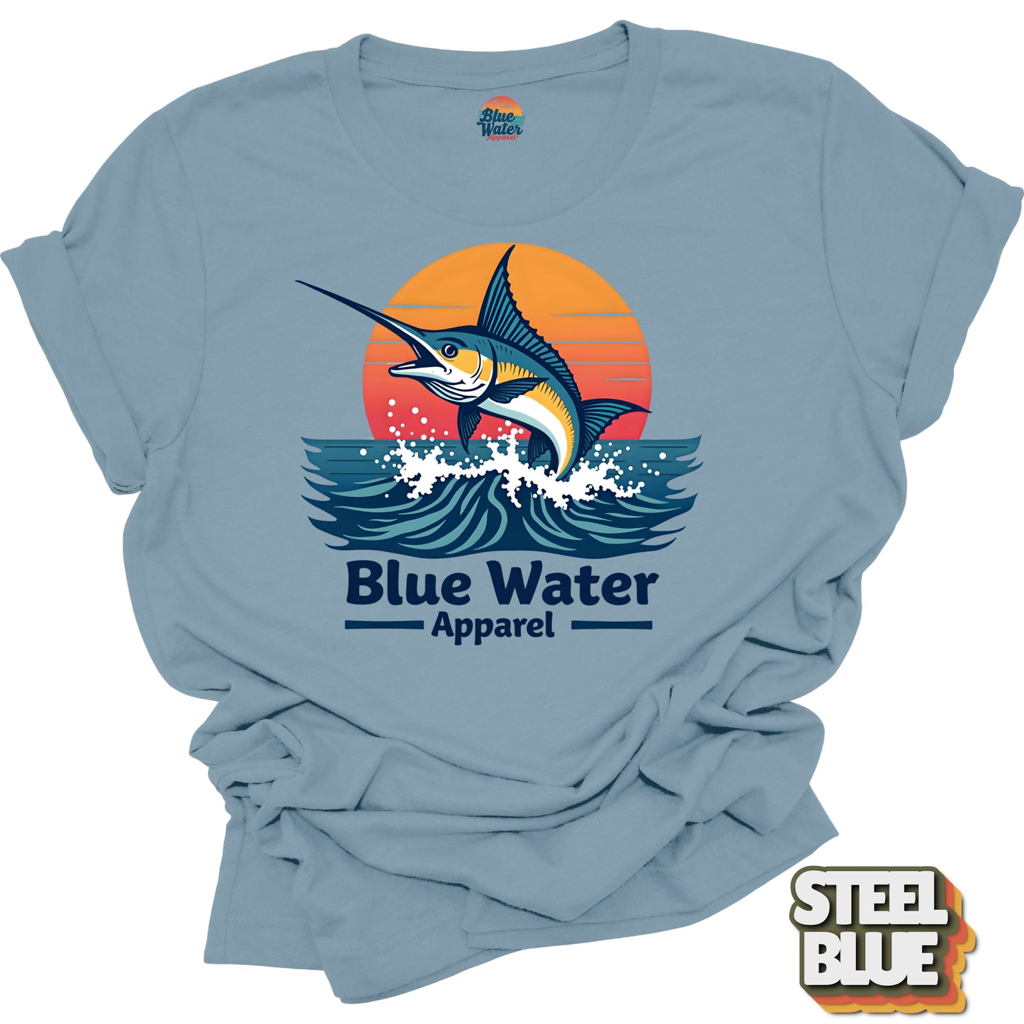 Vintage Graphic Tee - Vintage Marlin by Blue Water Apparel