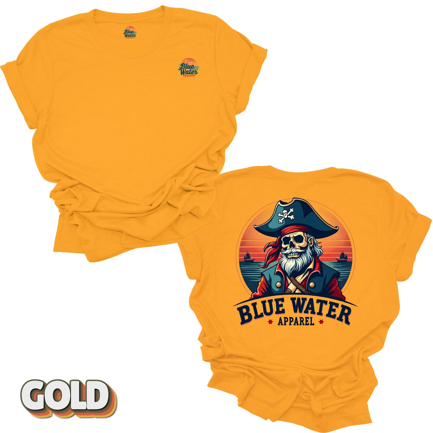 Vintage Graphic Tee - Vintage Pirate by Blue Water Apparel