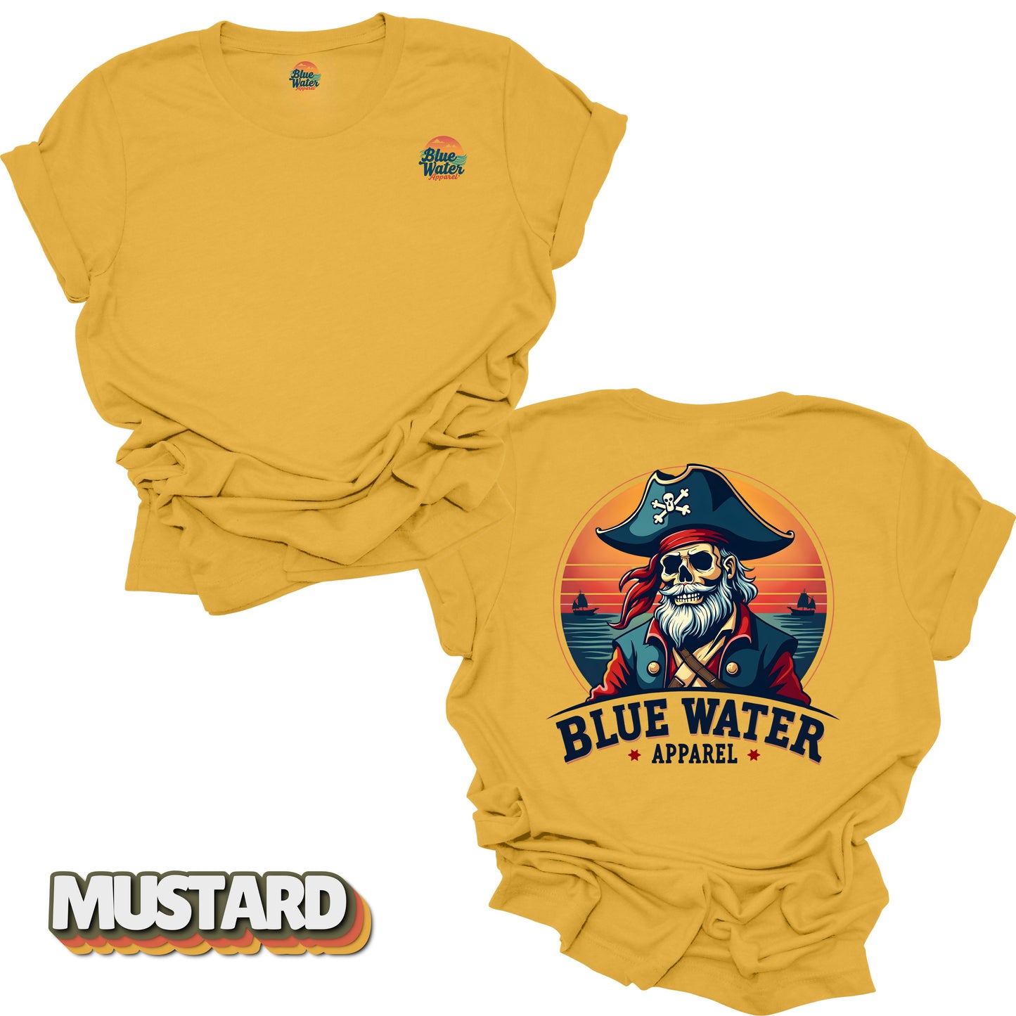Vintage Graphic Tee - Vintage Pirate by Blue Water Apparel