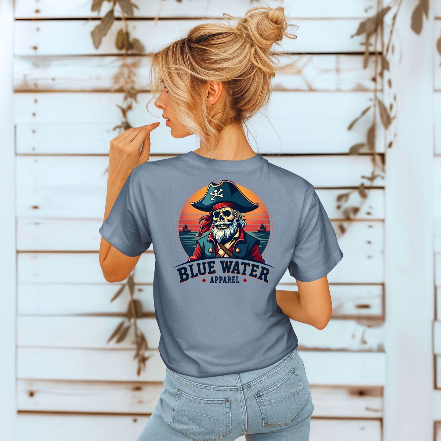 Vintage Graphic Tee - Vintage Pirate by Blue Water Apparel