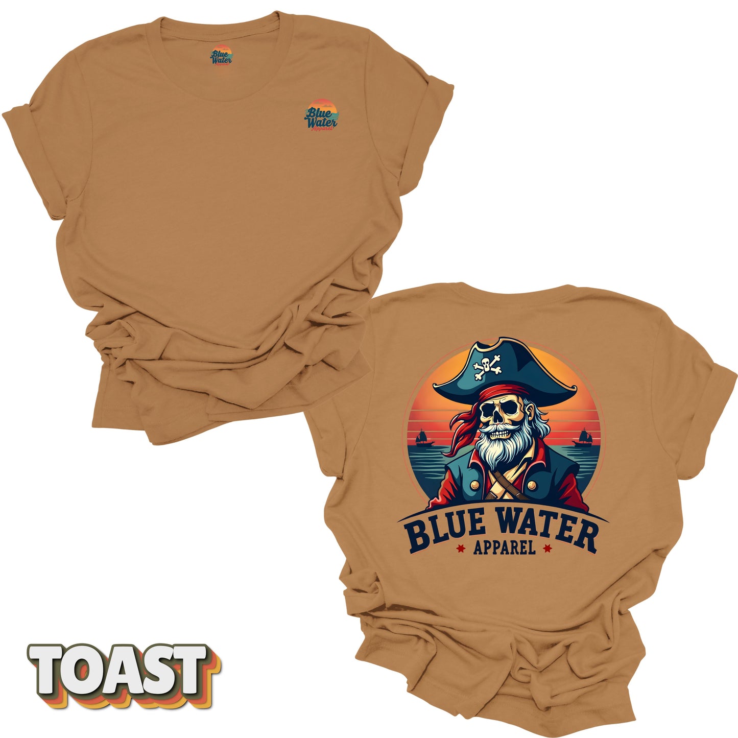 Vintage Graphic Tee - Vintage Pirate by Blue Water Apparel