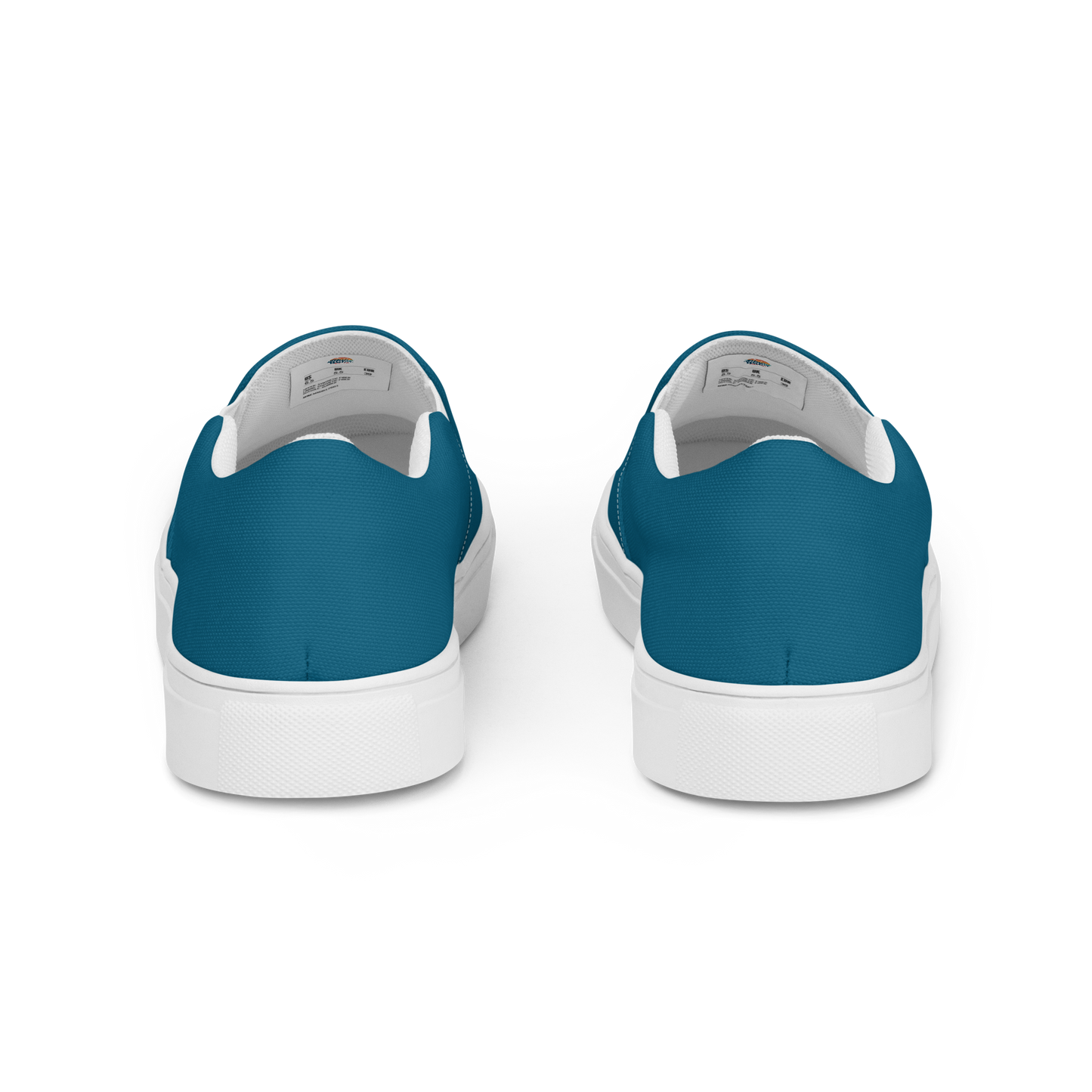 Deep Teal Men’s Slip-On Canvas Shoes to Match Our Hibiscus Wave Collection T-Shirts!