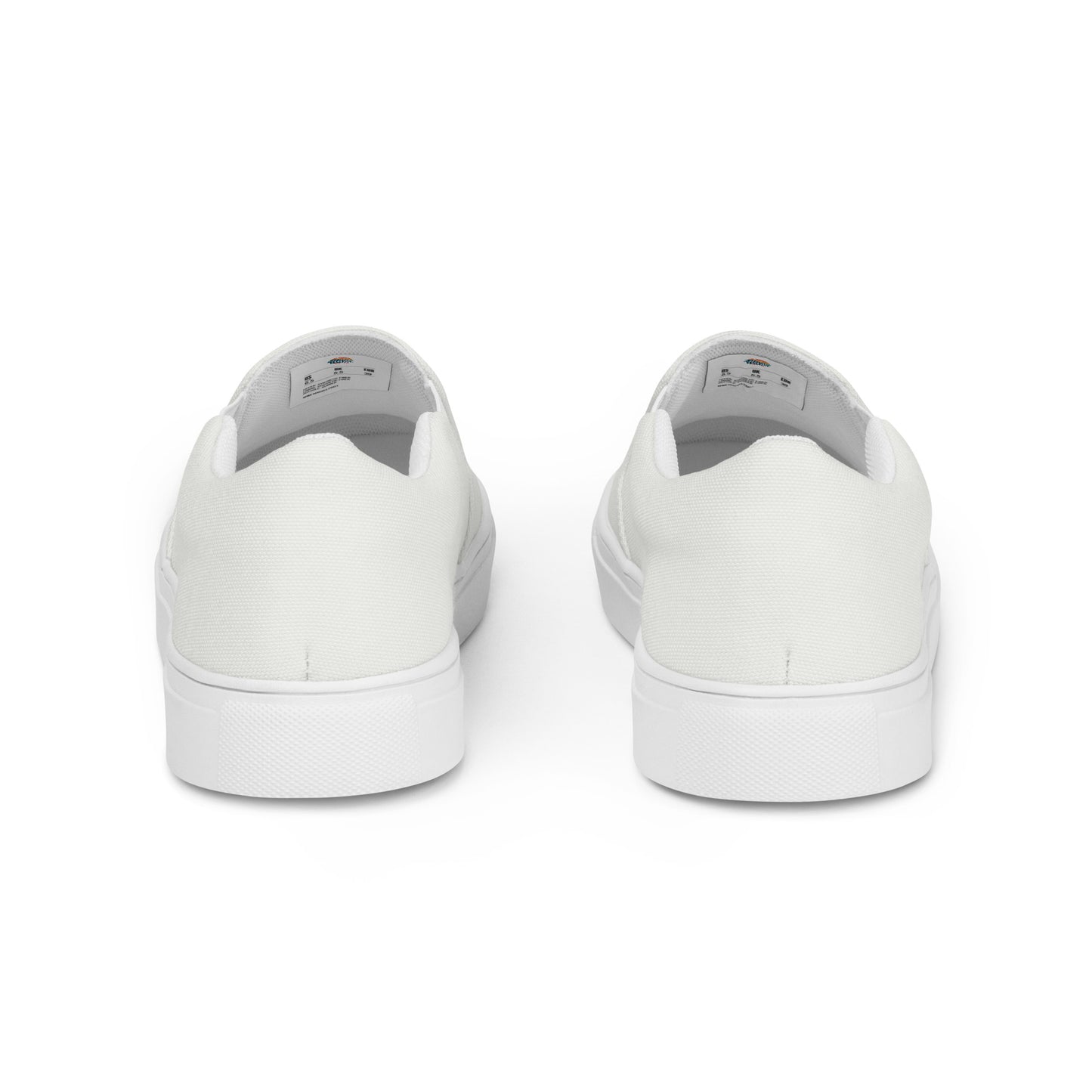 White Men’s Slip-On Canvas Shoes to Match Our Retro Collection T-Shirts!