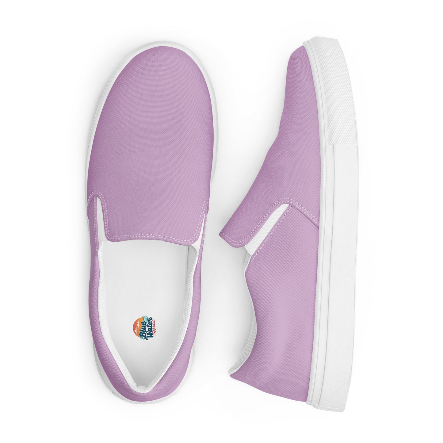 Lilac Men’s Slip-On Canvas Shoes to Match Our Retro Collection T-Shirts!