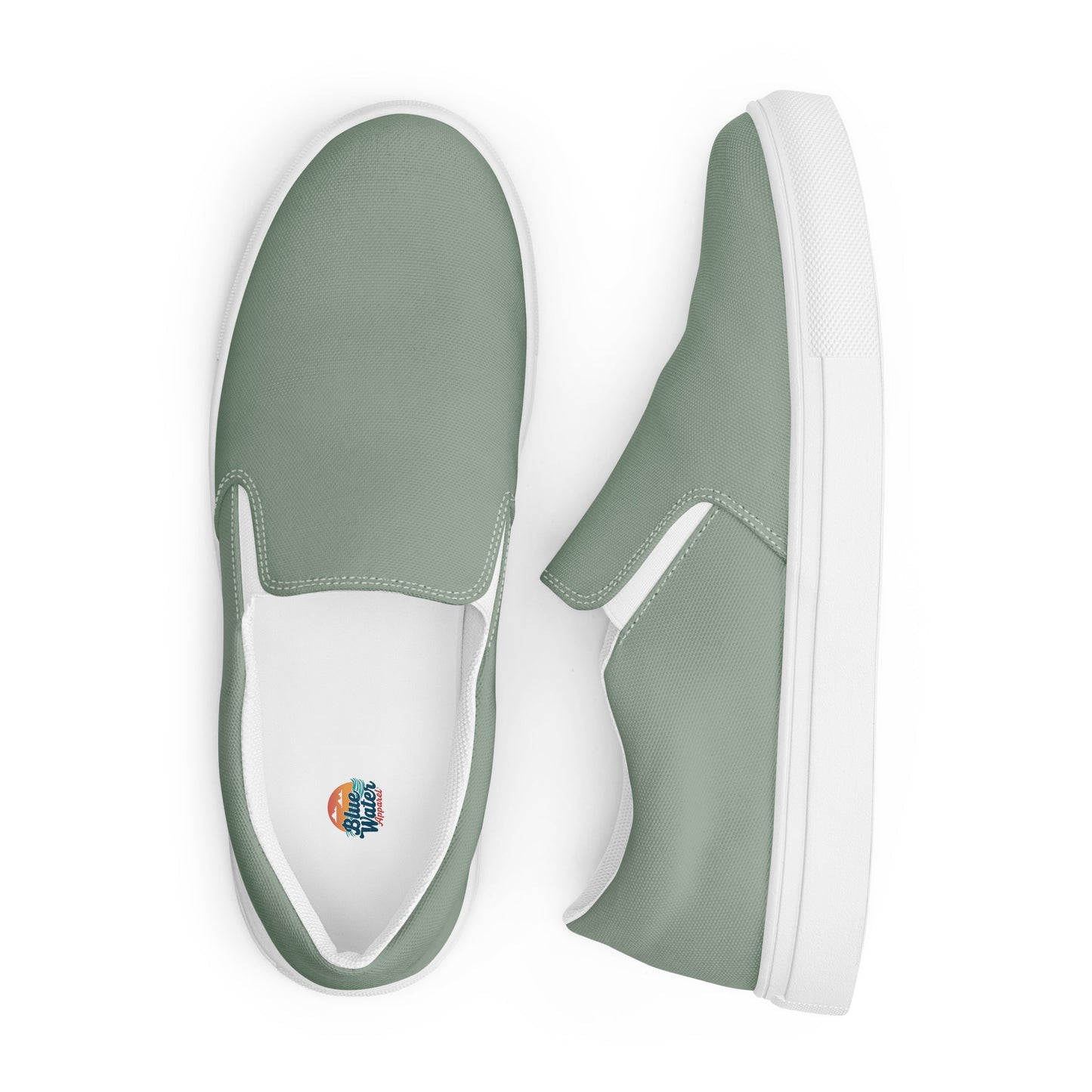 Sage Men’s Slip-On Canvas Shoes to Match Our Vintage Collection T-Shirts!