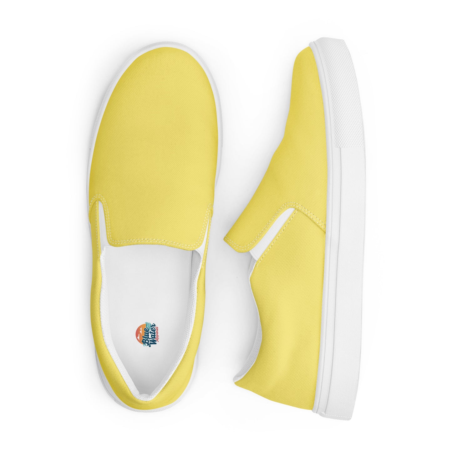 Yellow Men’s Slip-On Canvas Shoes to Match Our Retro Collection T-Shirts!