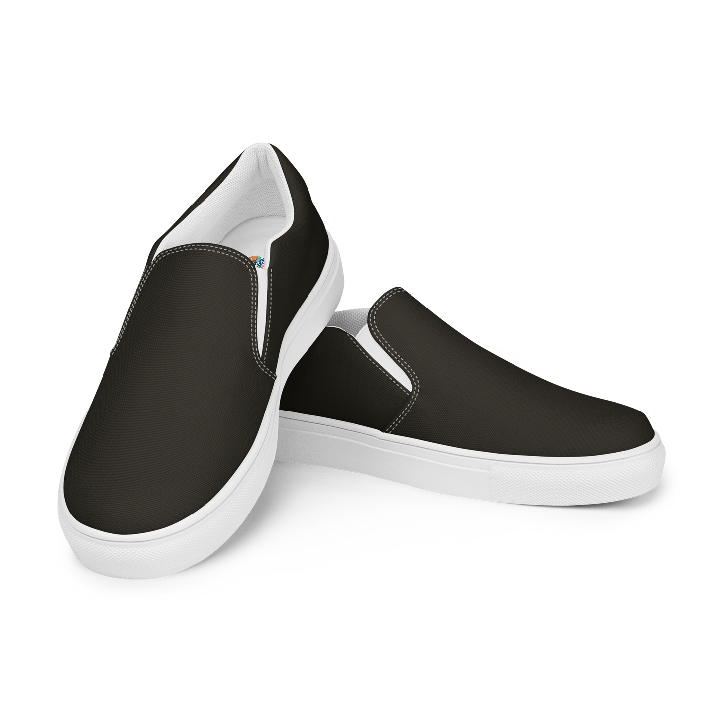 Black Men's Slip-On Canvas Shoes to Match Our Retro Collection T-Shirts!