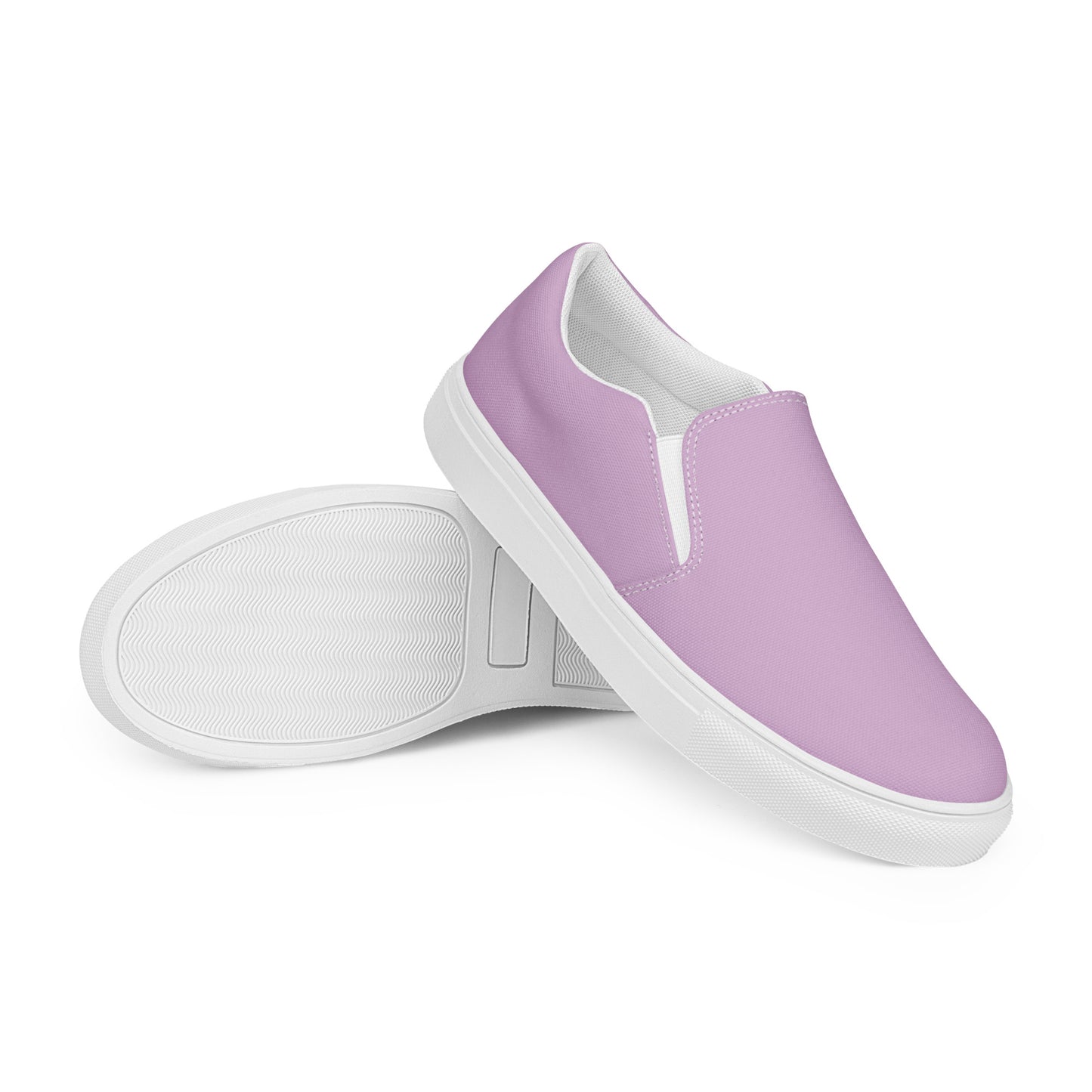 Lilac Men’s Slip-On Canvas Shoes to Match Our Retro Collection T-Shirts!