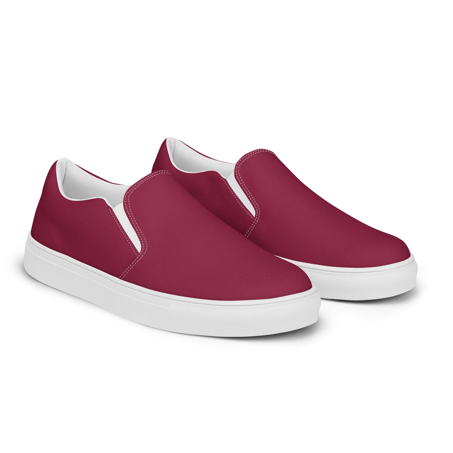 Cardinal Red Men’s Slip-On Canvas Shoes to Match Our Vintage Collection T-Shirts & Hooded Sweatshirts!