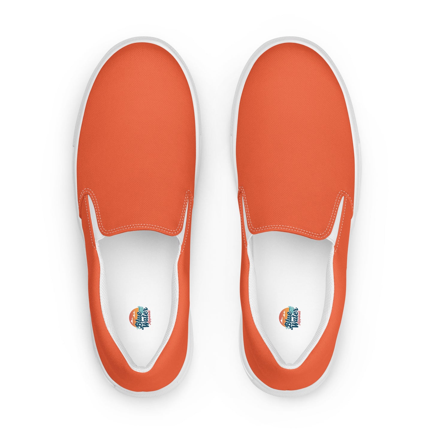 Orange Women’s Slip-On Canvas Shoes to Match Our Vintage Collection Hooded Sweatshirts!