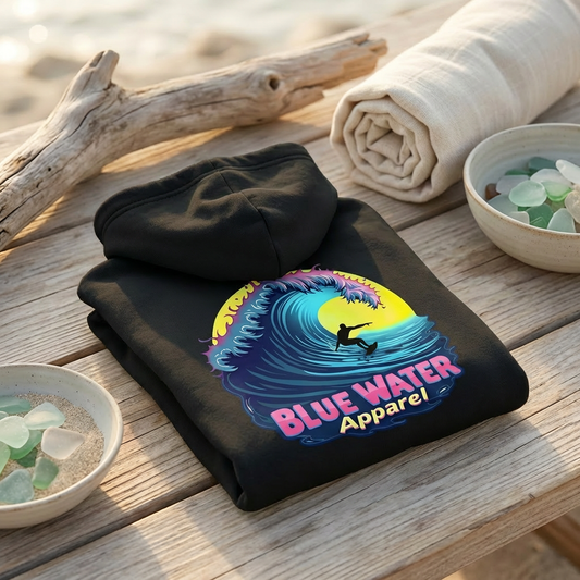 The Story Behind the Neon Surfer - Retro Waves & Coastal Nights