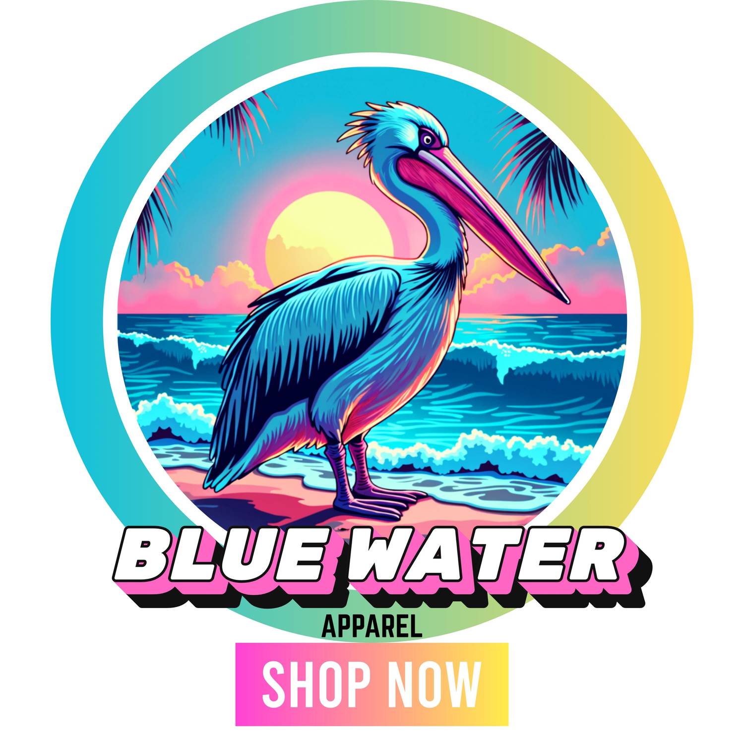 Retro Pelican Shop Now Button