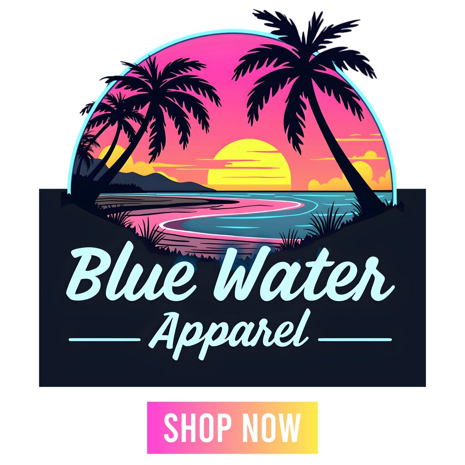 Neon Sunset Adult Tshirts