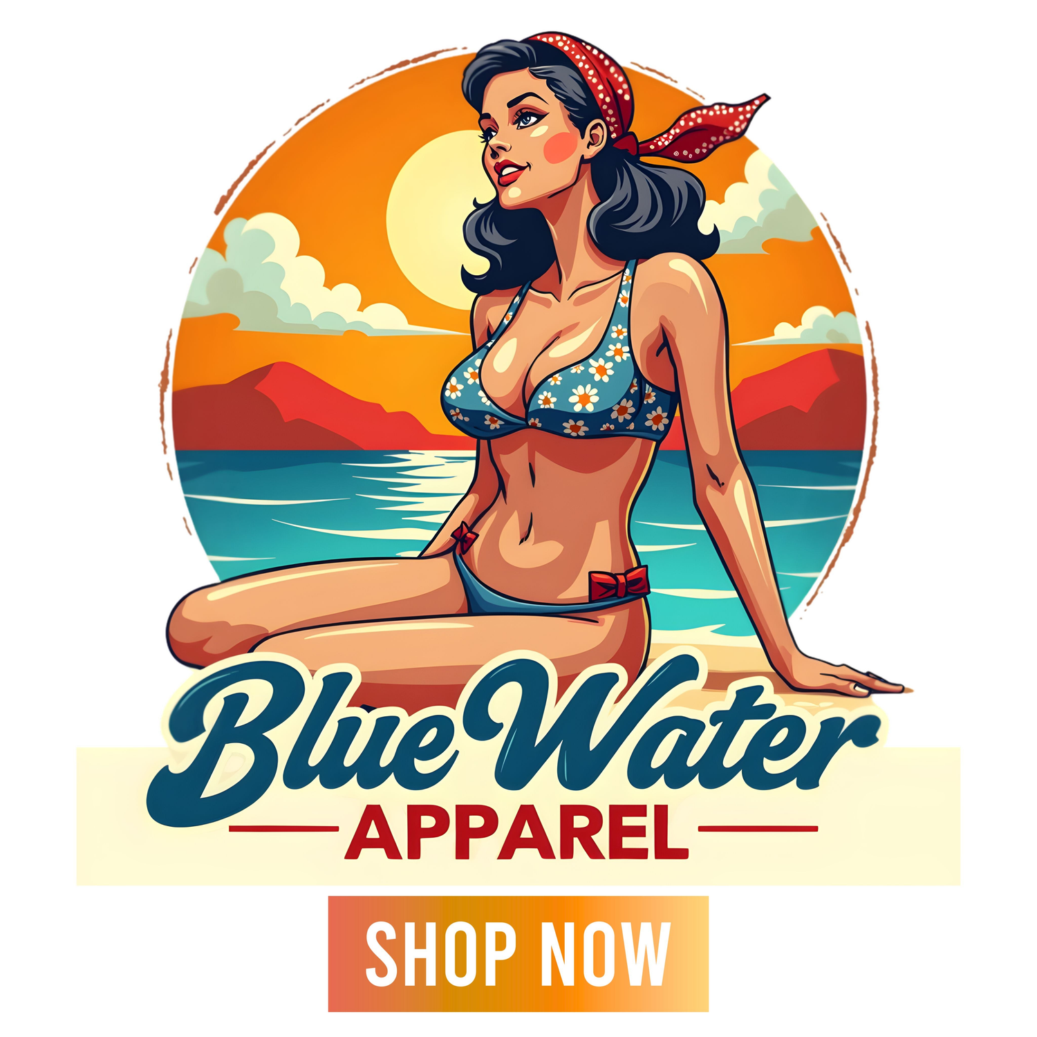 Vintage Pin-Up Shop Now Button