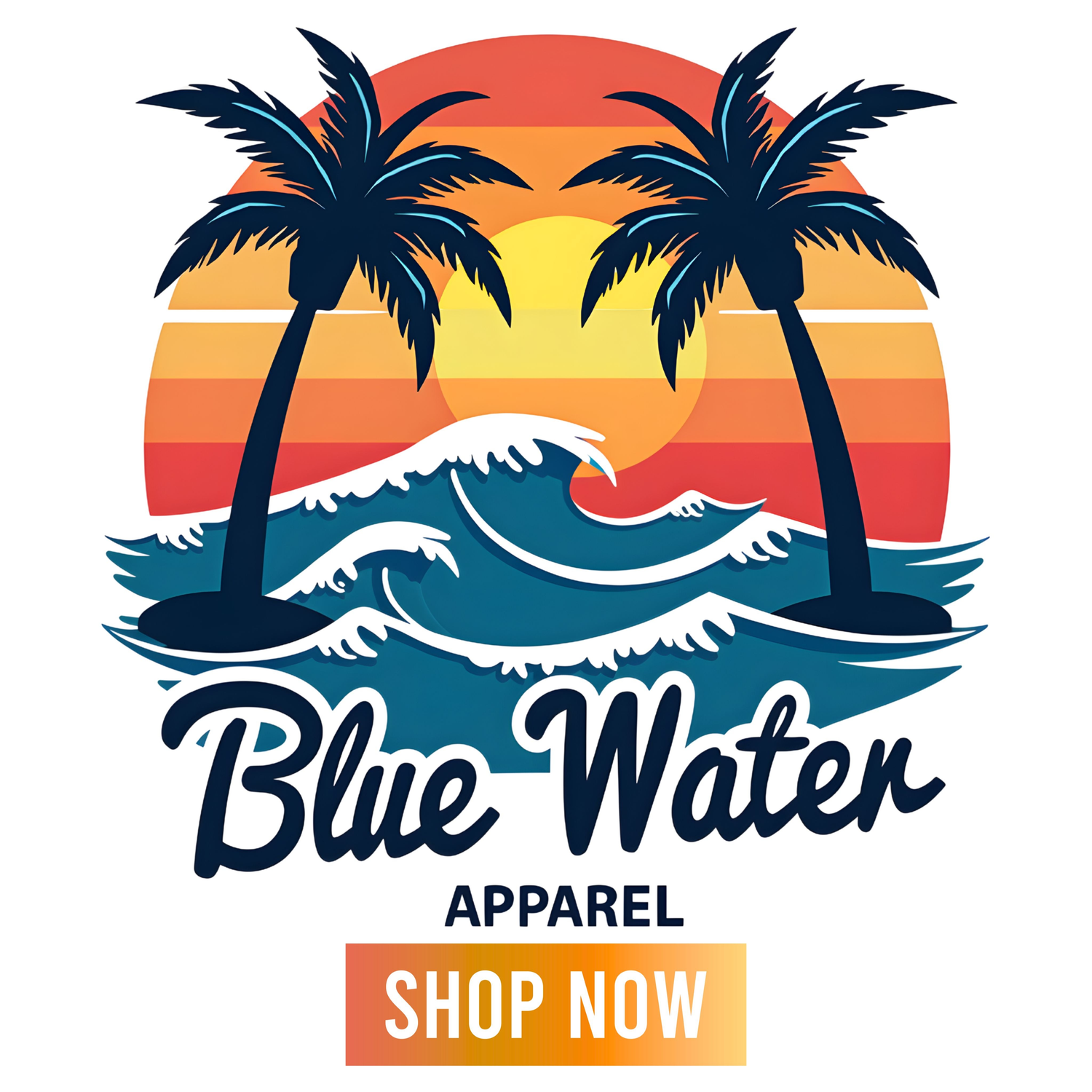 Vintage Sunset Shop Now Button