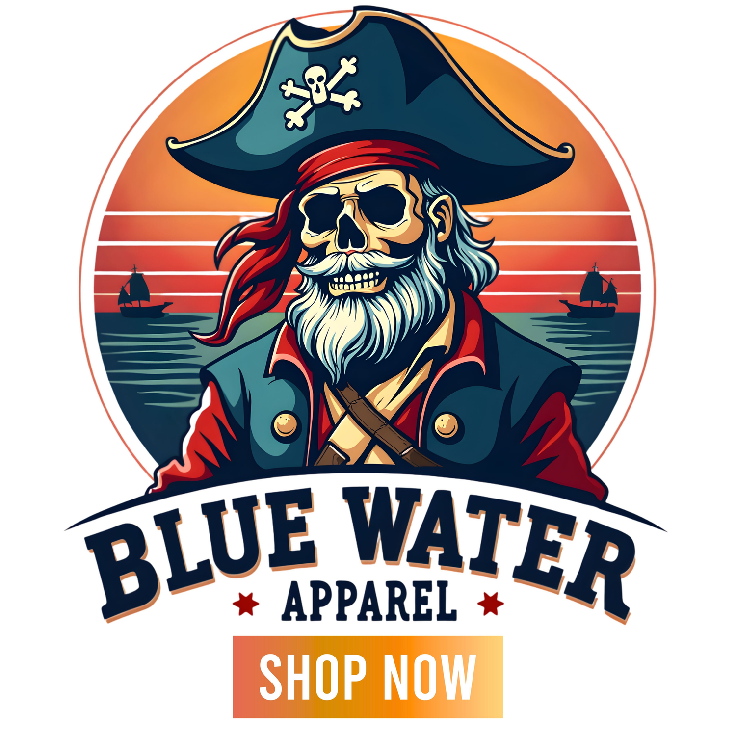 Vintage Pirate Shop Now Button