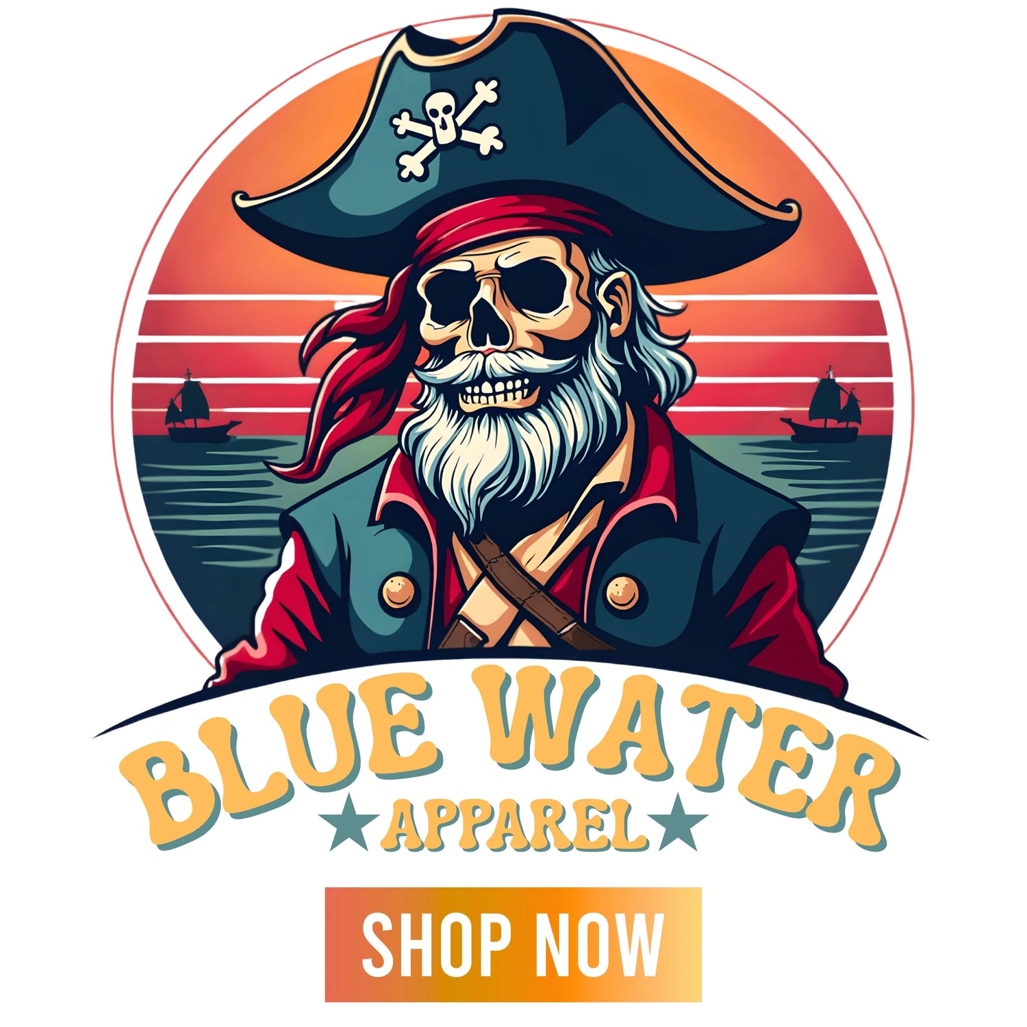 Vintage Pirate Shop Now Button
